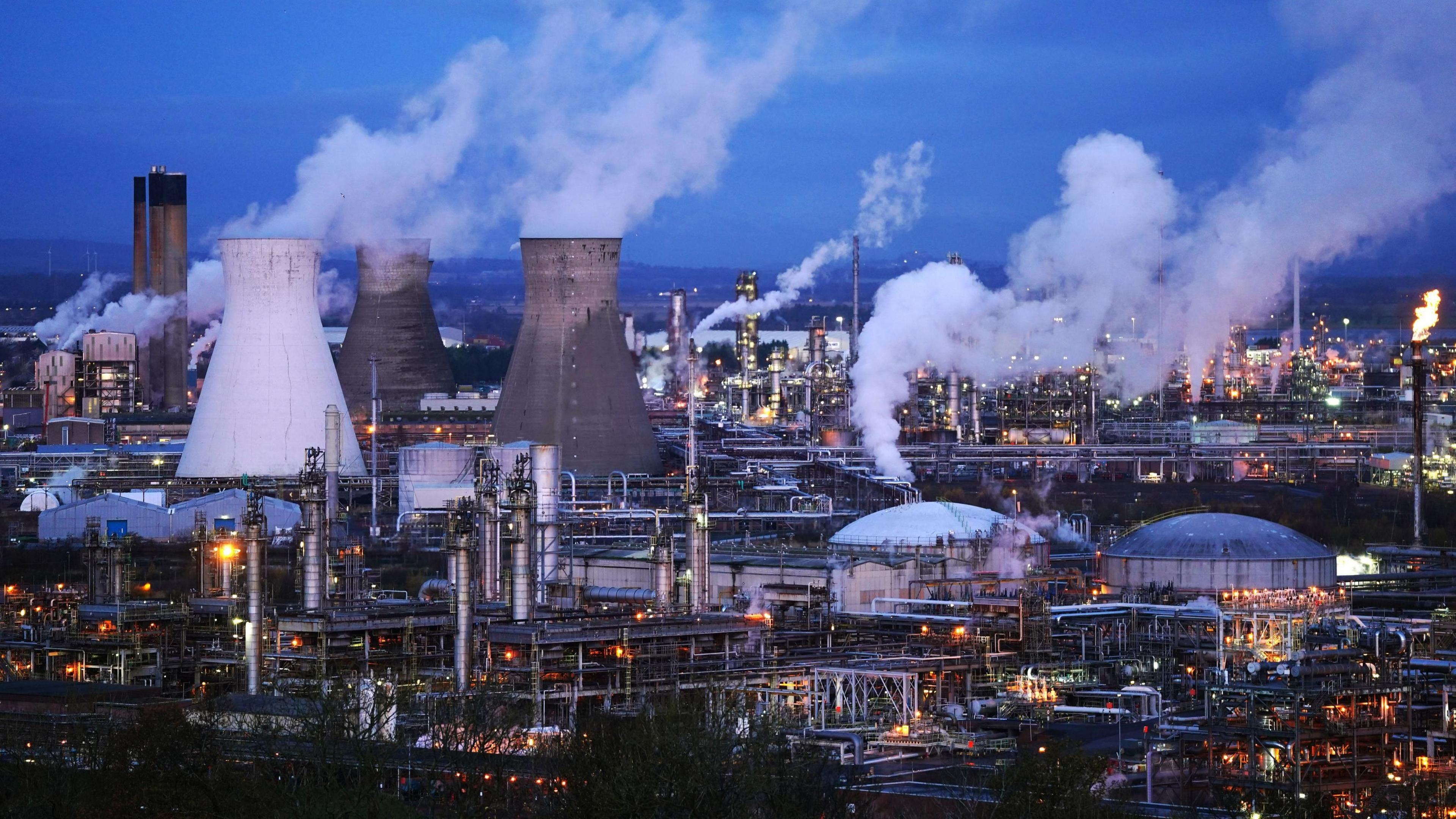 Grangemouth petrochemical plant in Grangemouth