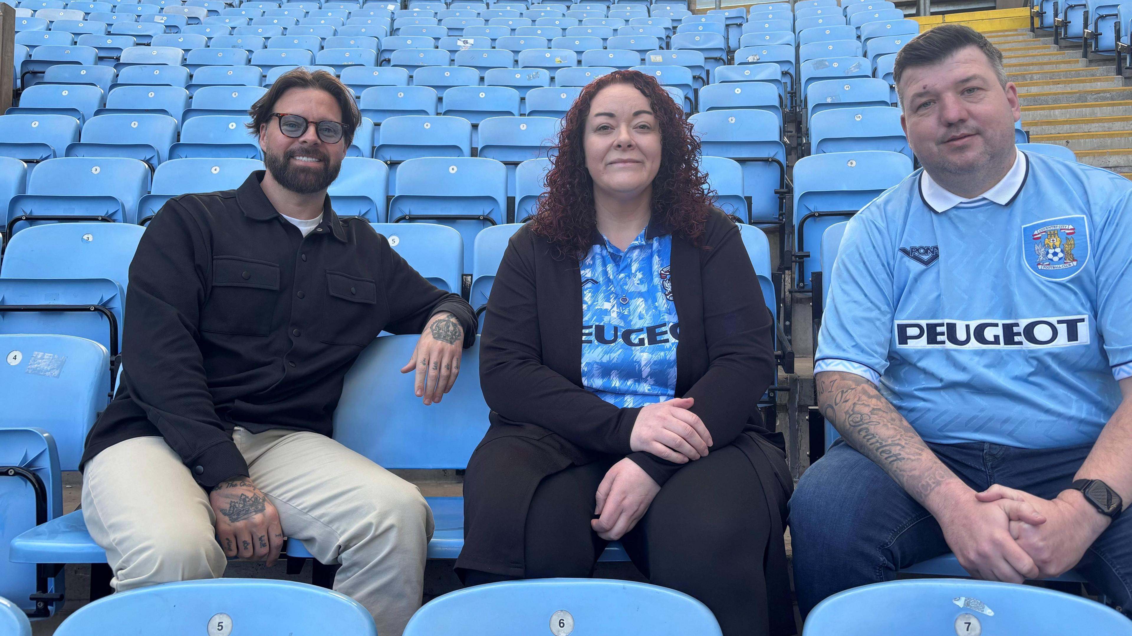 Rick Cushen, Kim McQueen and Graeme Nason at the CBS Arena