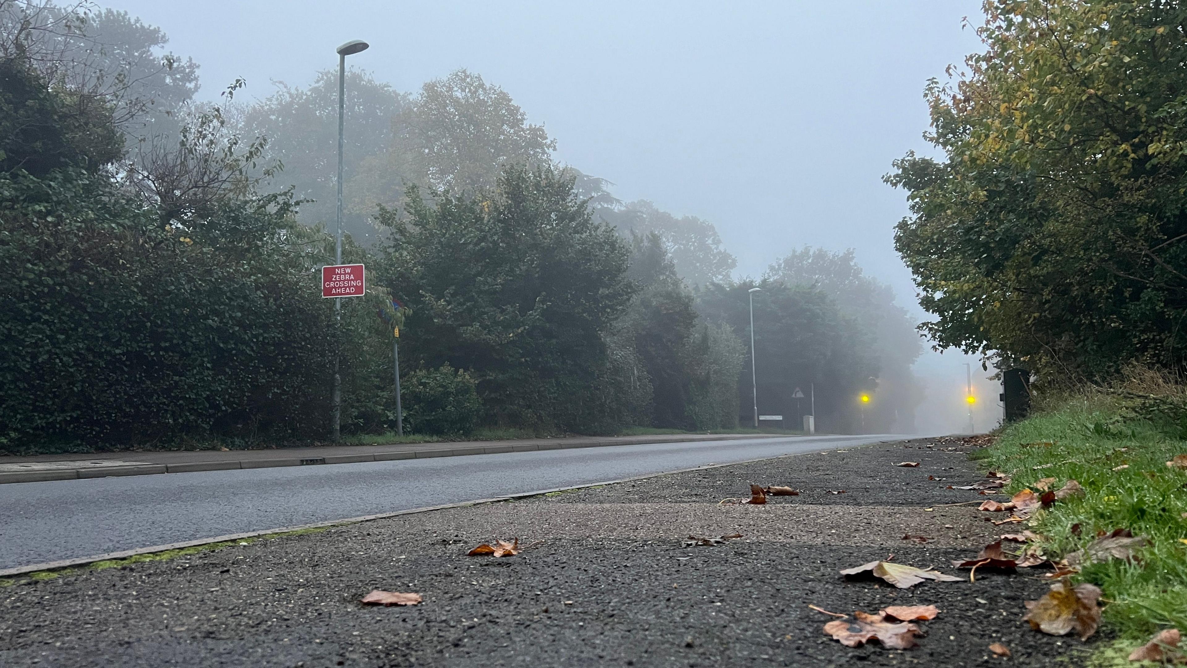 Difficult driving conditions as dense fog falls over East BBC News