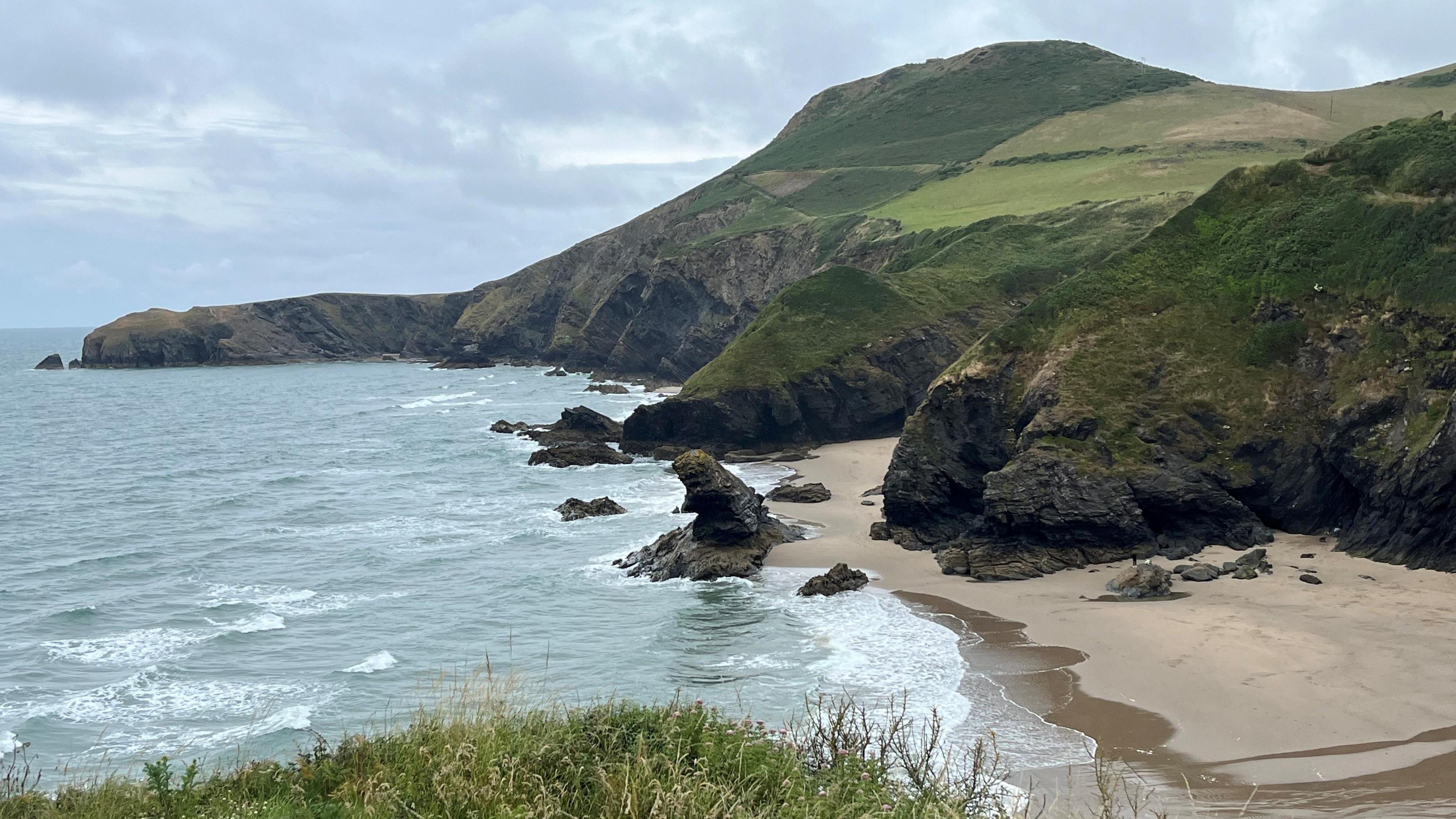 Llangrannog beach