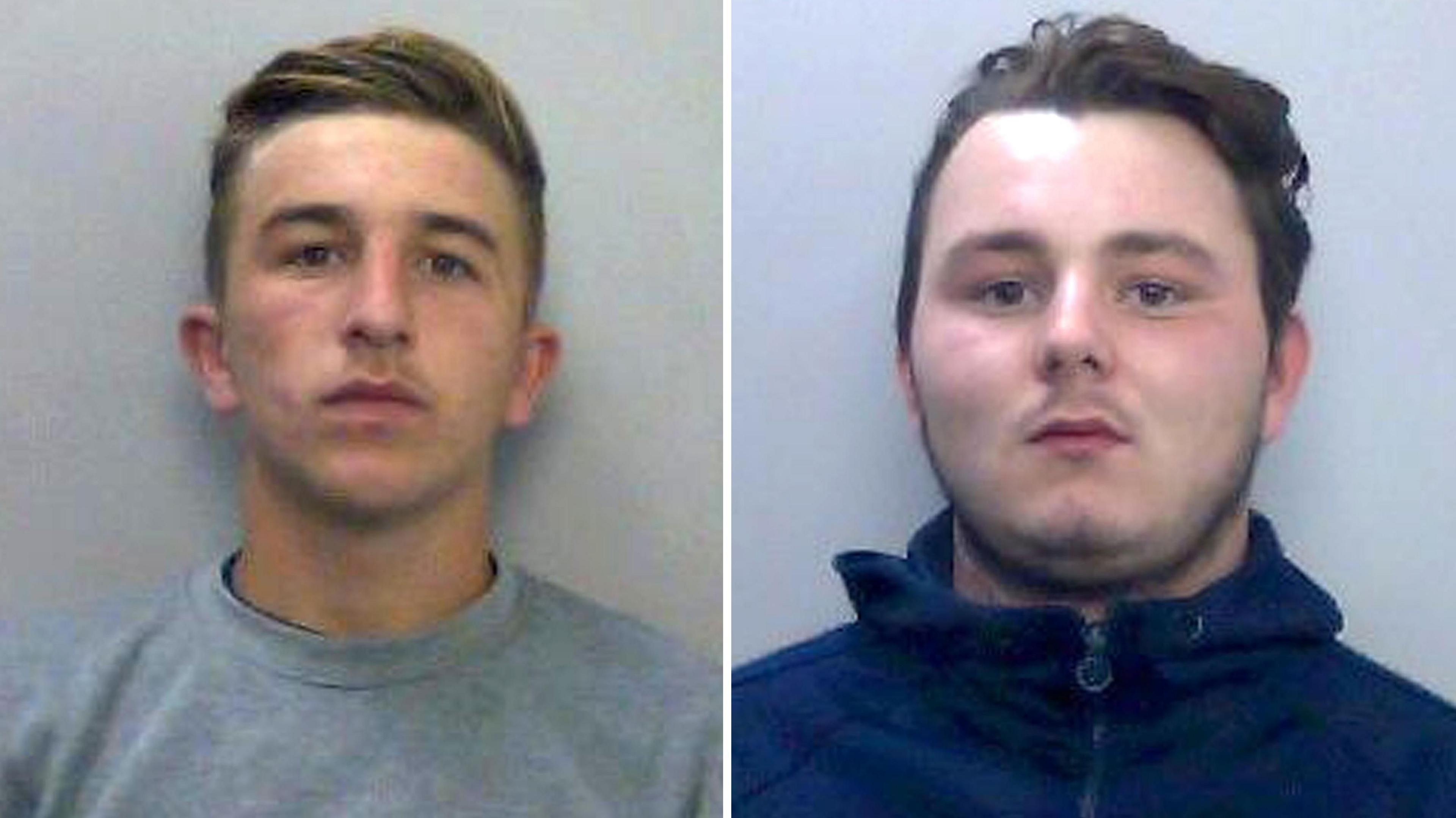Mugshots for Jessie Cole and Albert Bowers