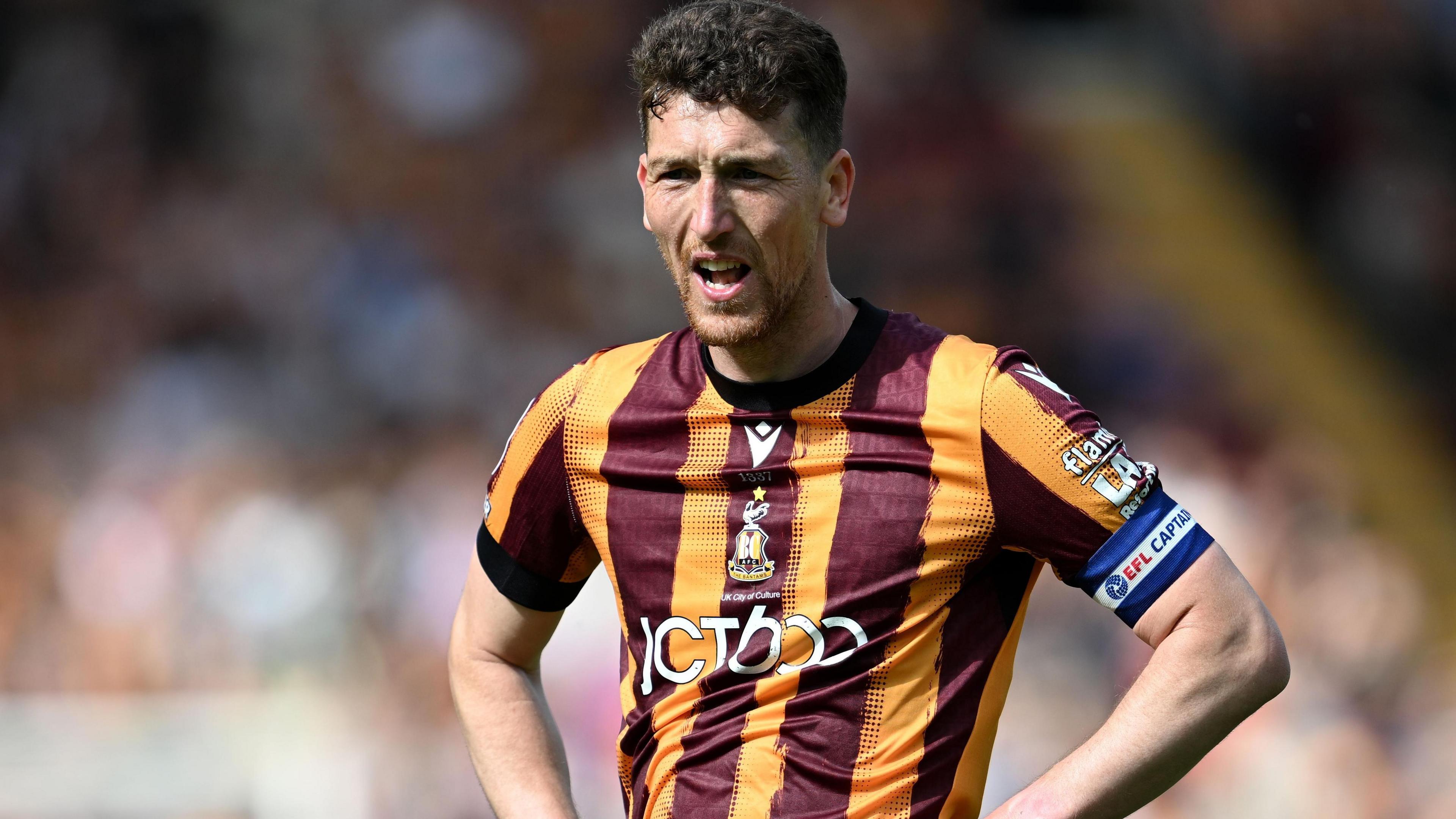 Richard Smallwood in action for Bradford City