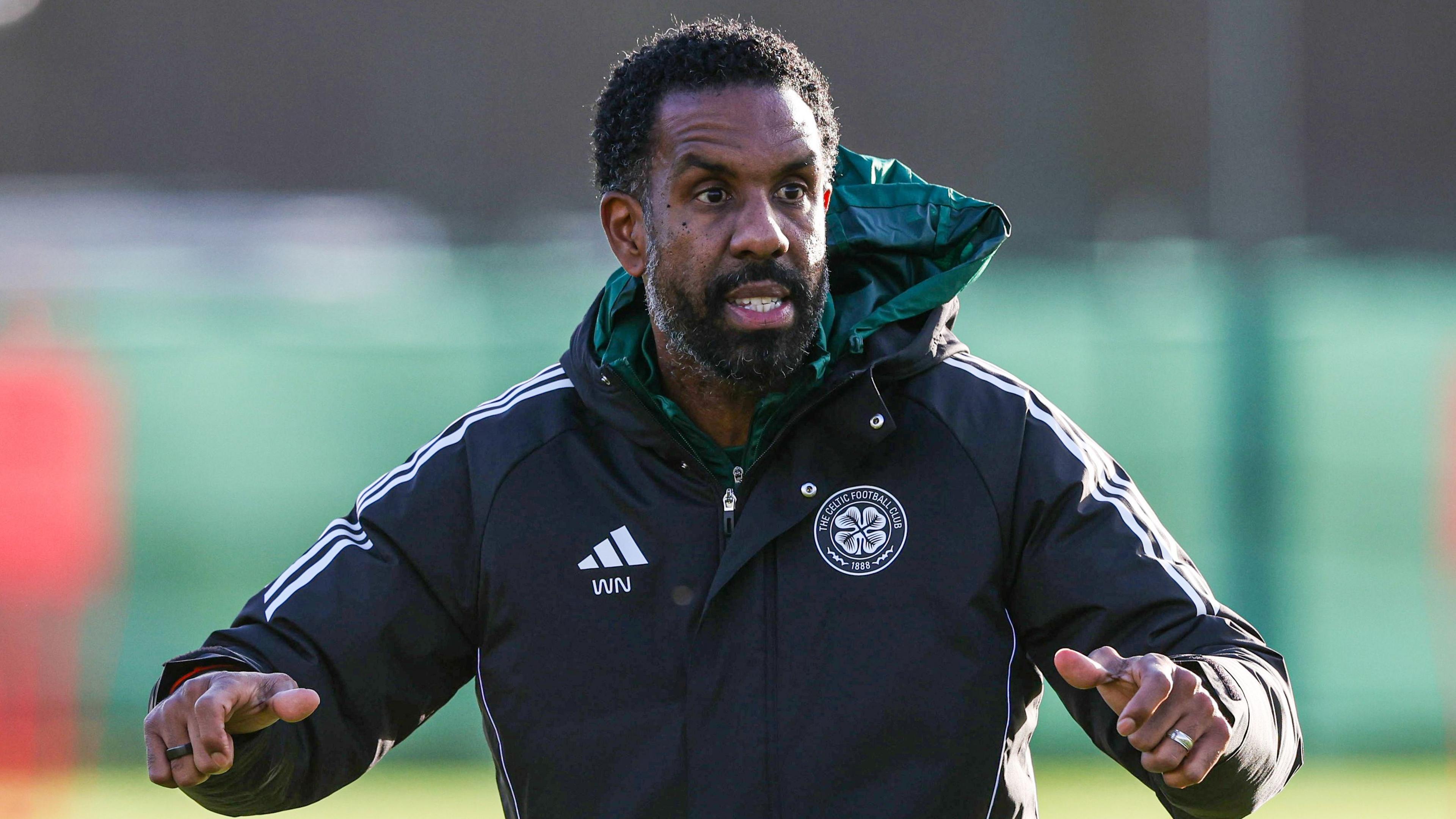Wilfried Nancy in Celtic training