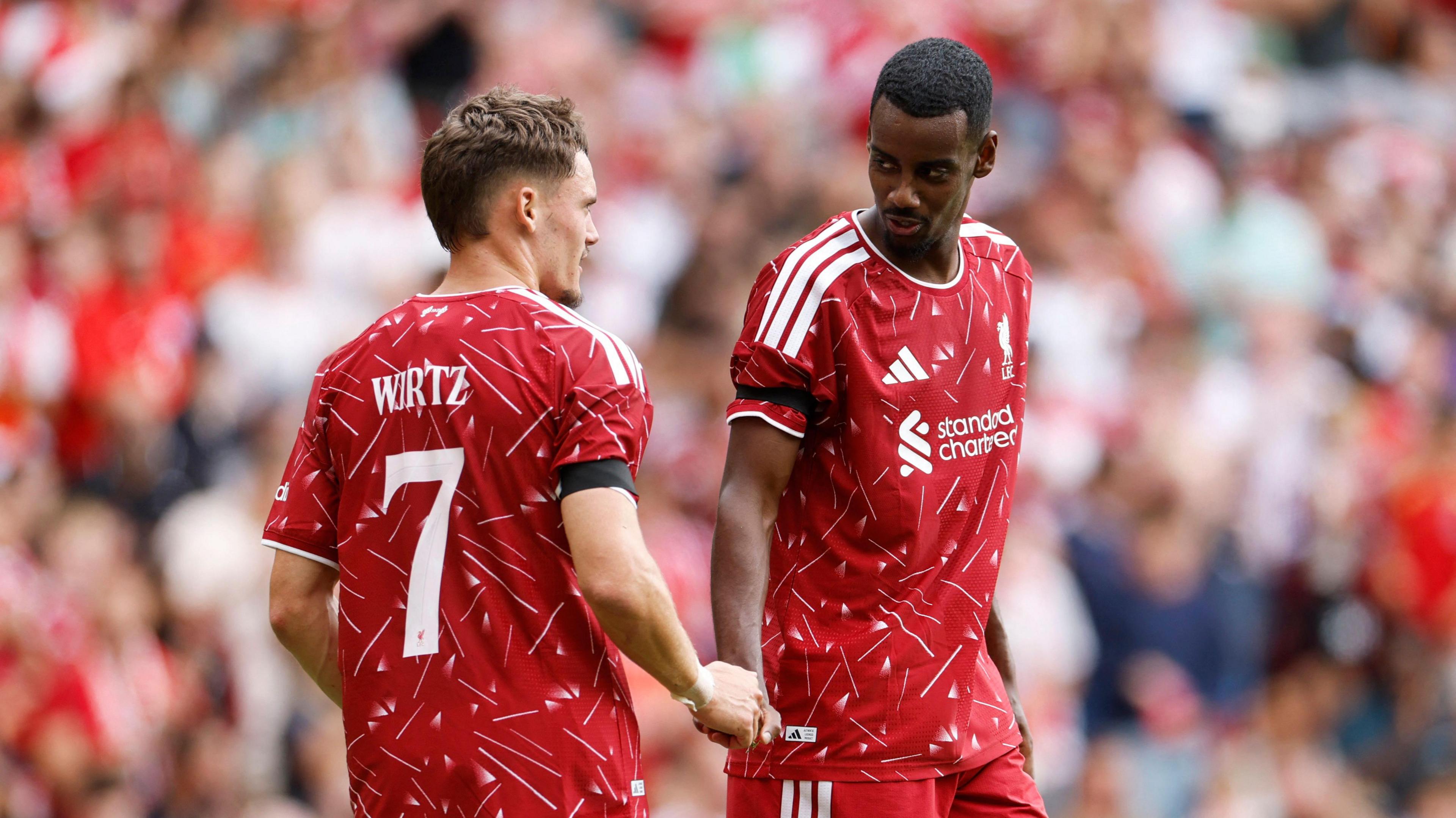 Alexander Isak and Florian Wirtz