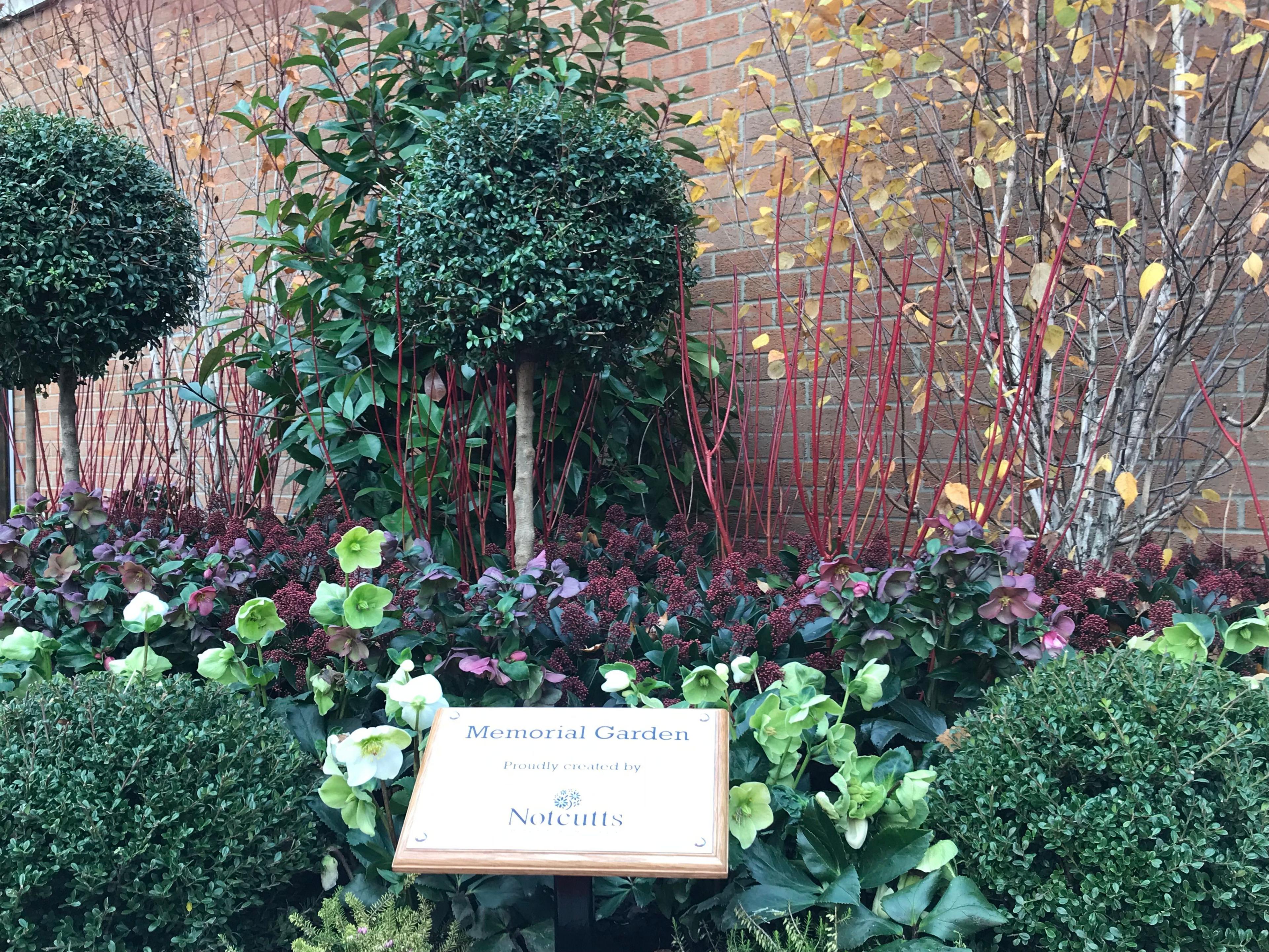 Memorial garden at Portman Road