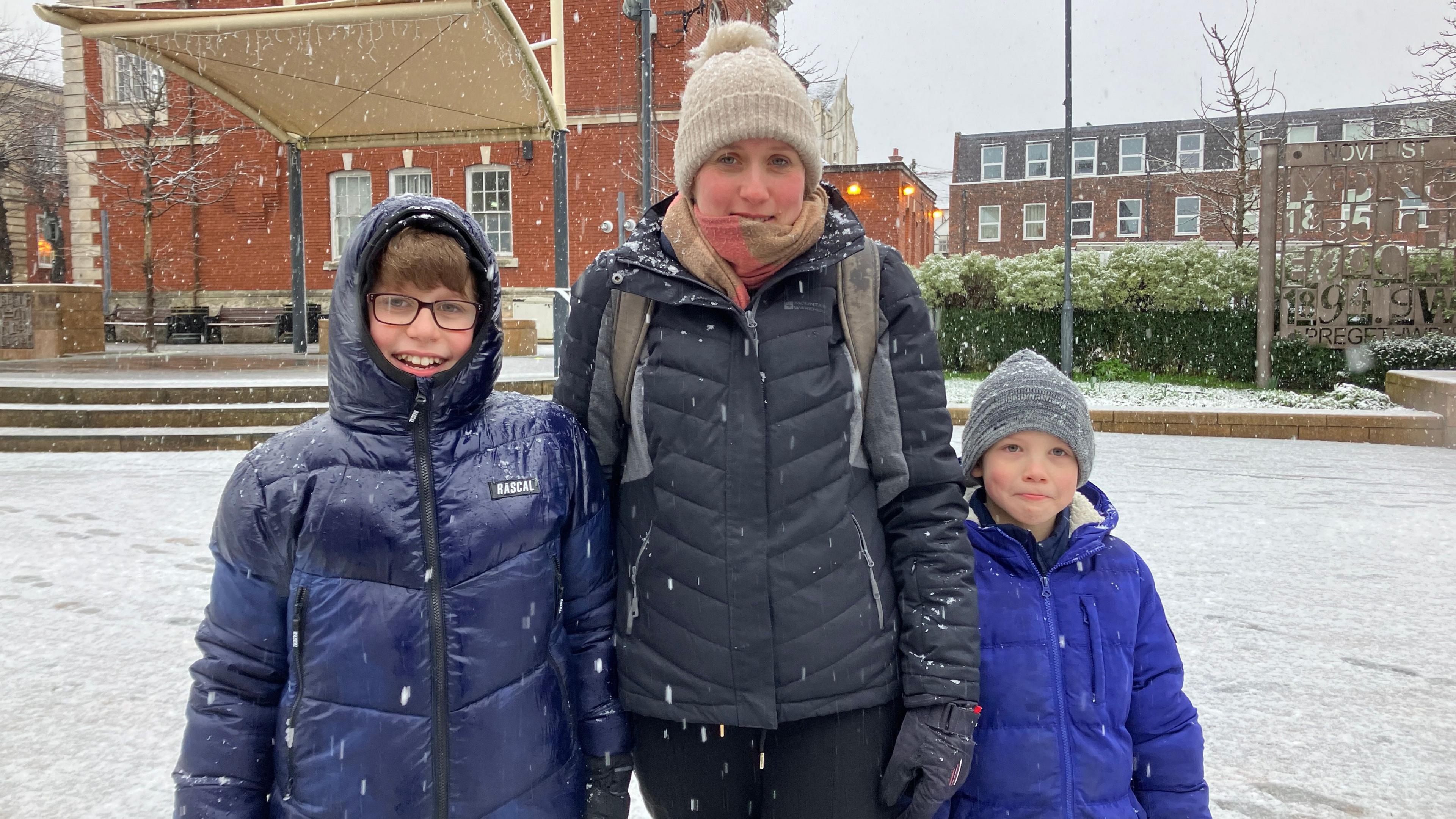 Anwen Manship with her sons Jake and Ben