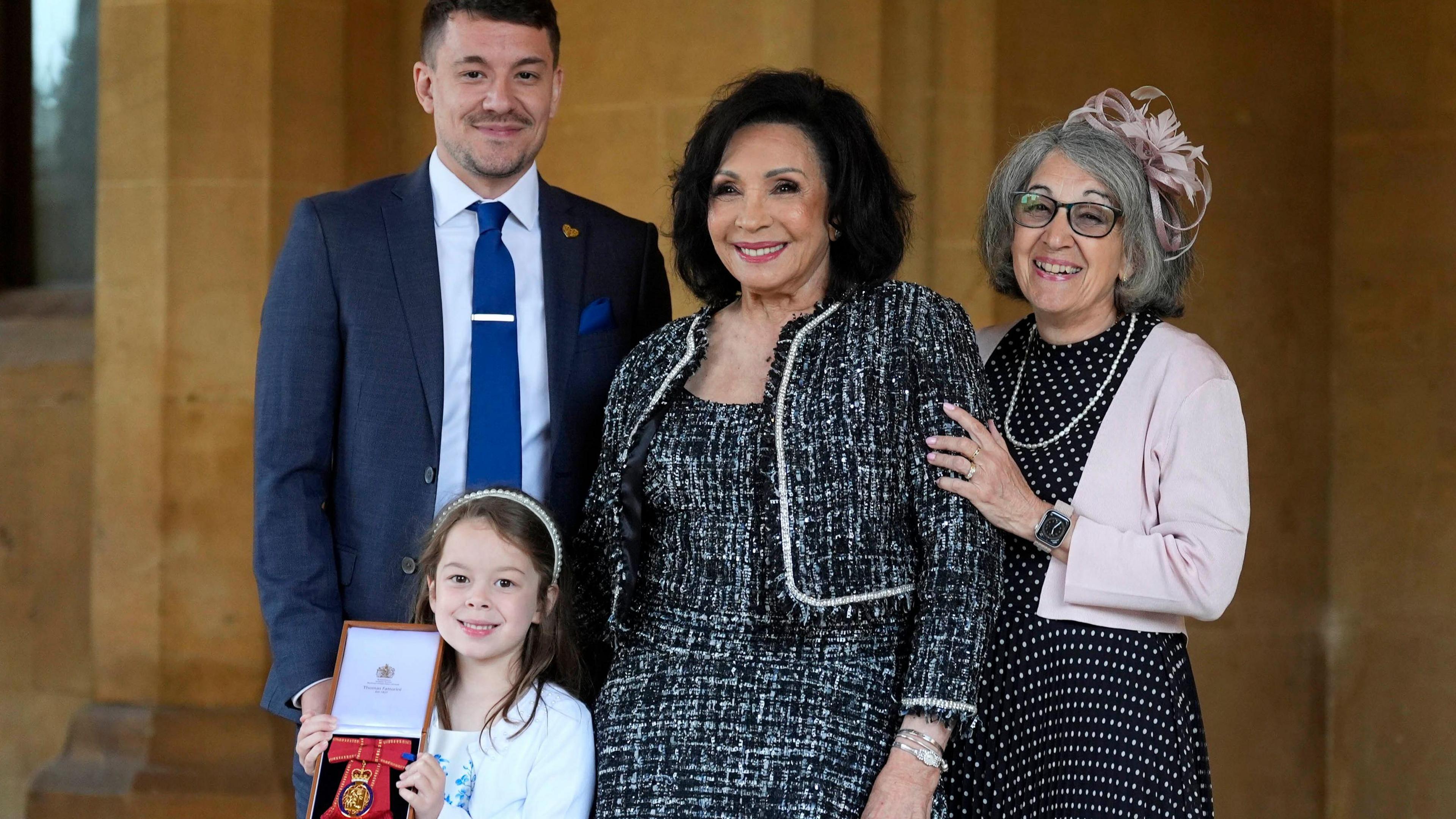 Dame Shirley and family