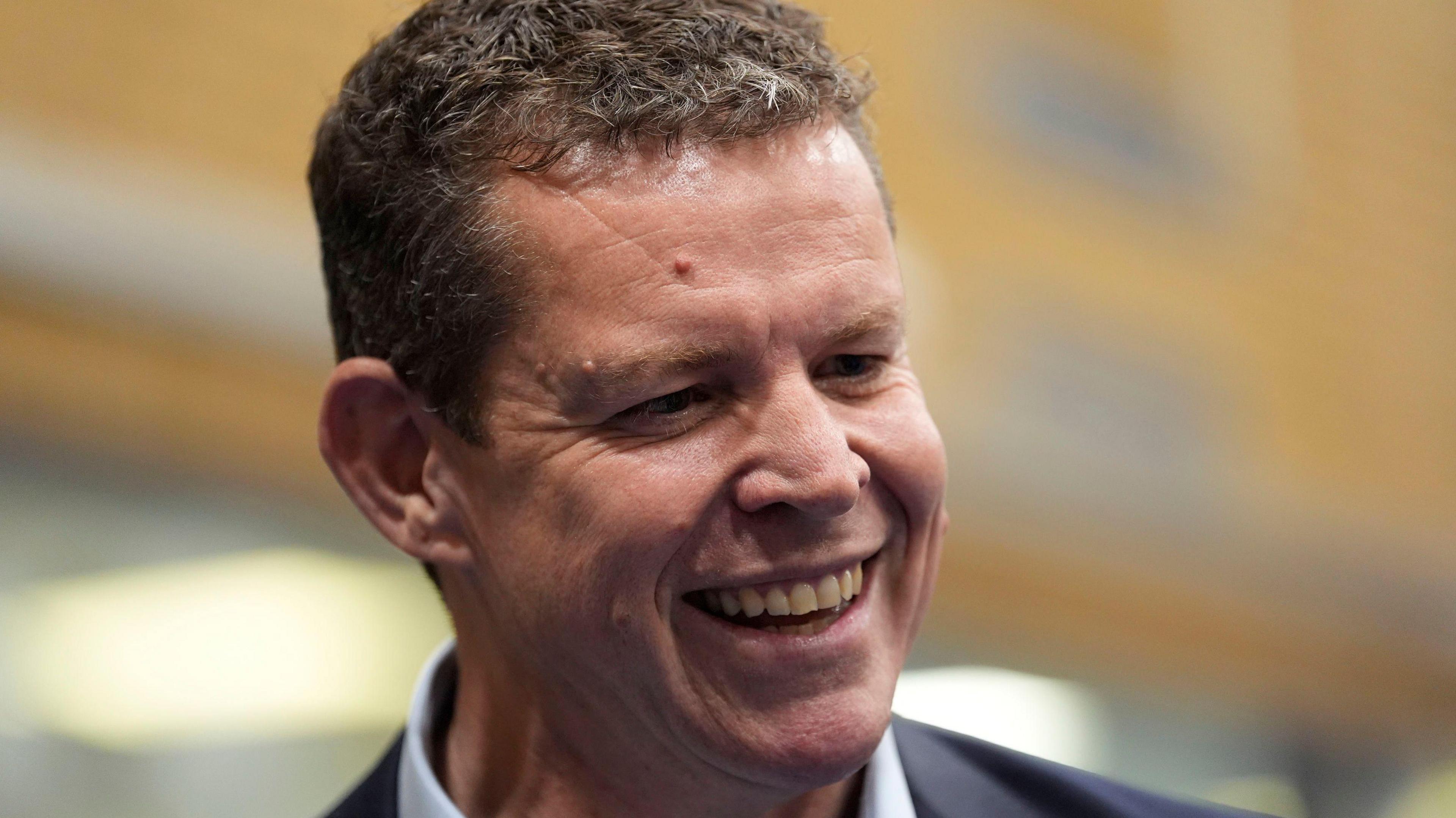 Rhun ap Iorwerth, smiling