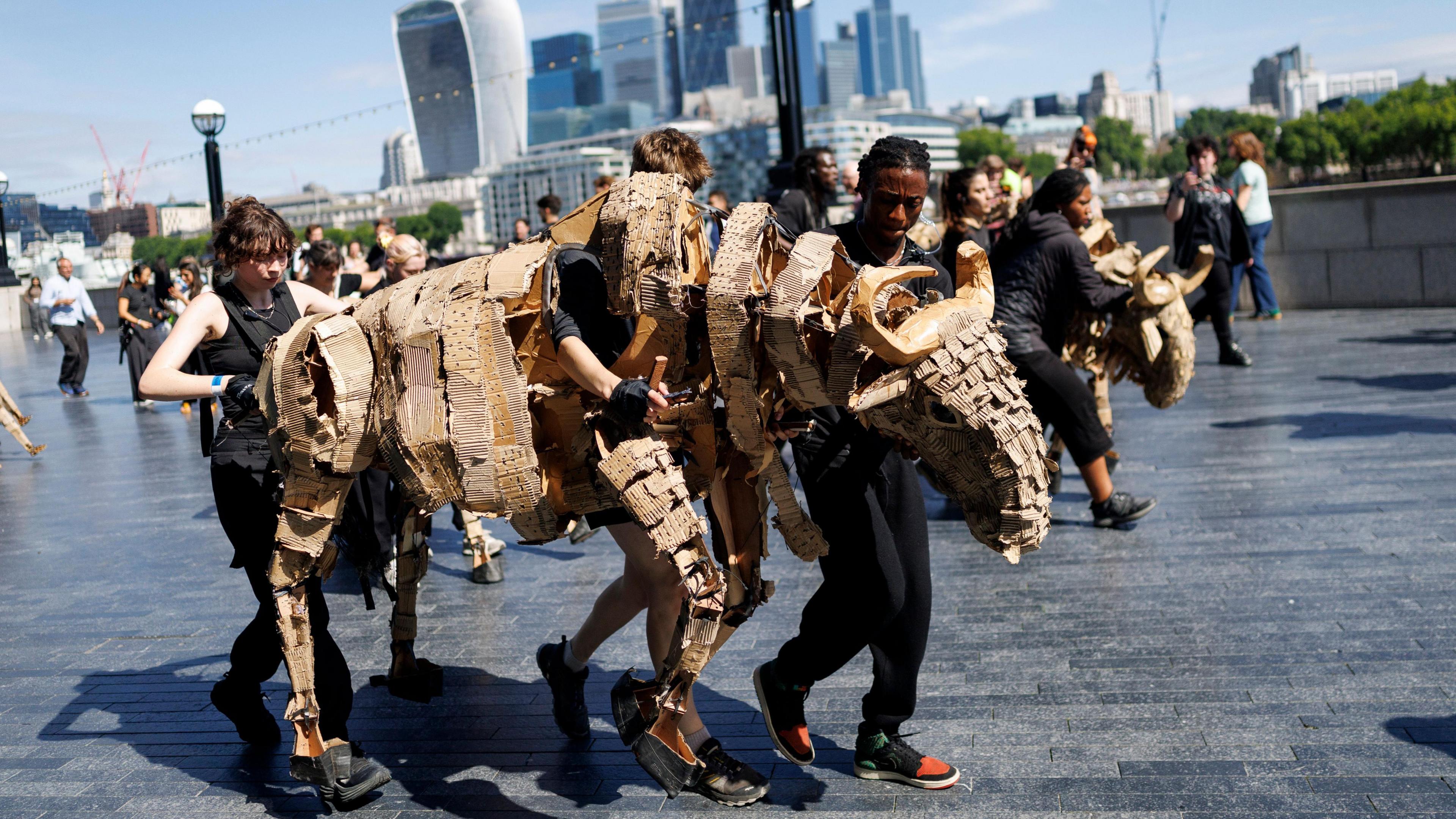 cardboard wildebeast 