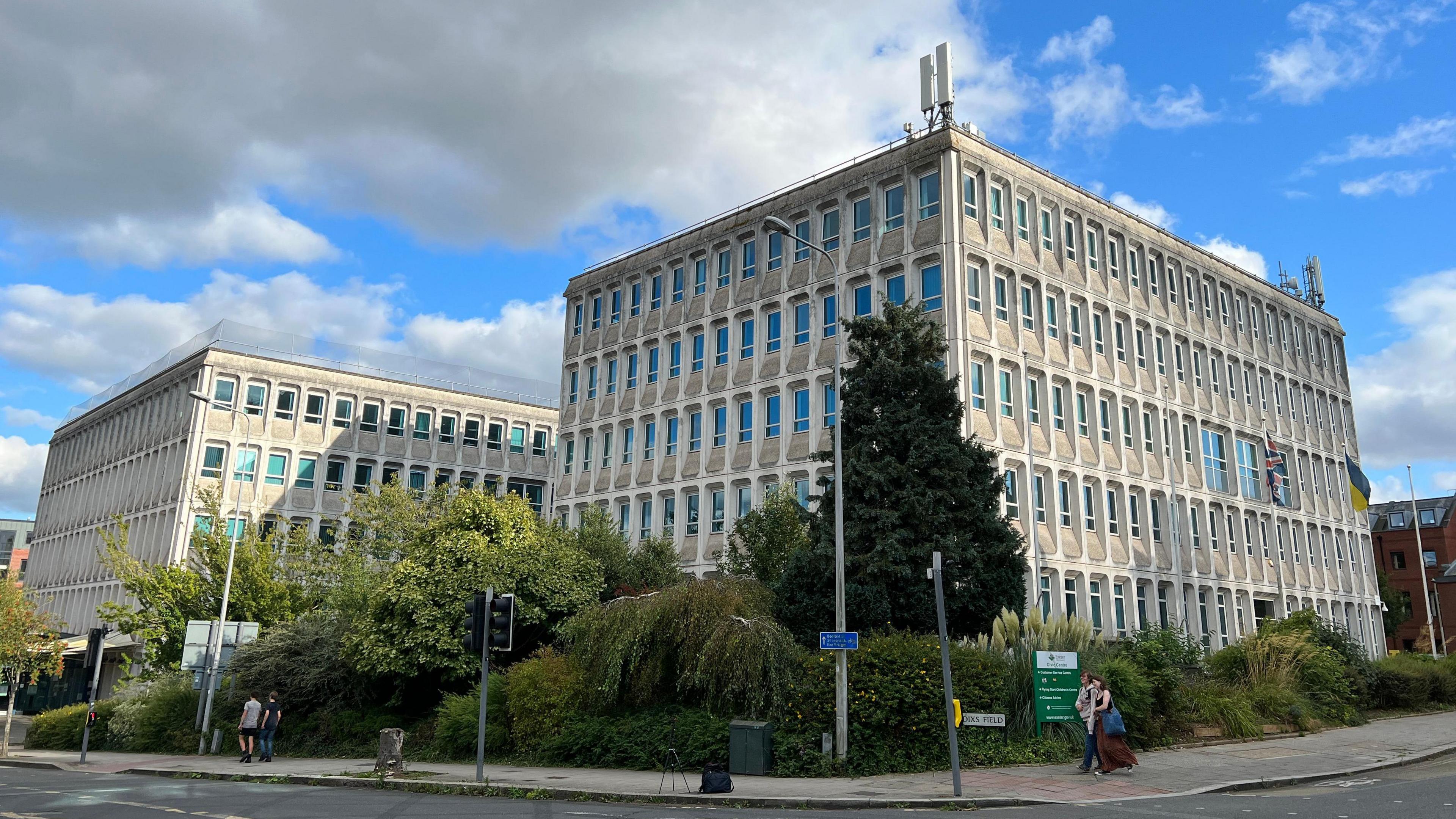 Two large office blocks on Paris Street in Exeter that are known as the Civic Centre and currently occupied by Exeter City Council