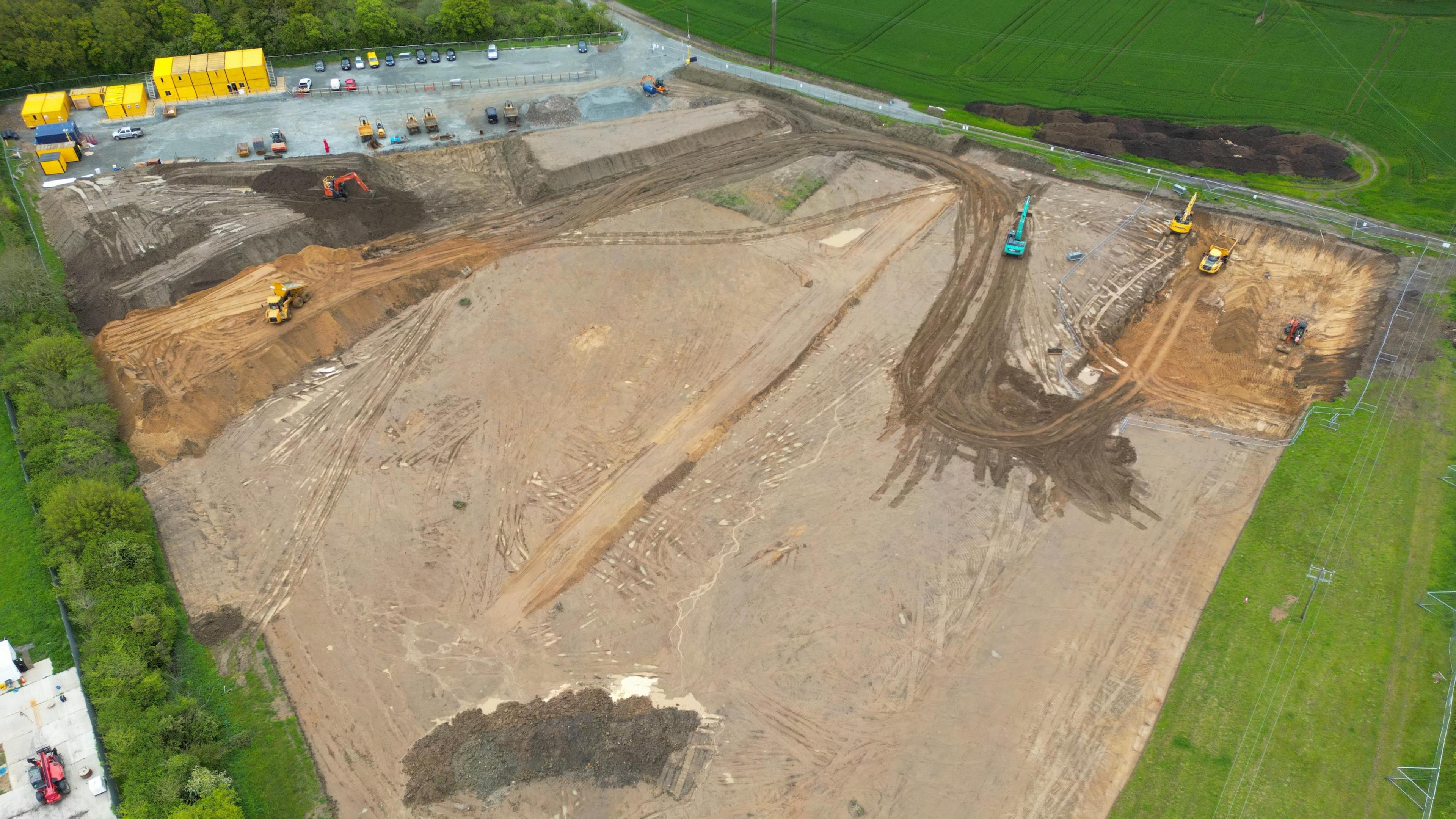 Building work at water treatment works