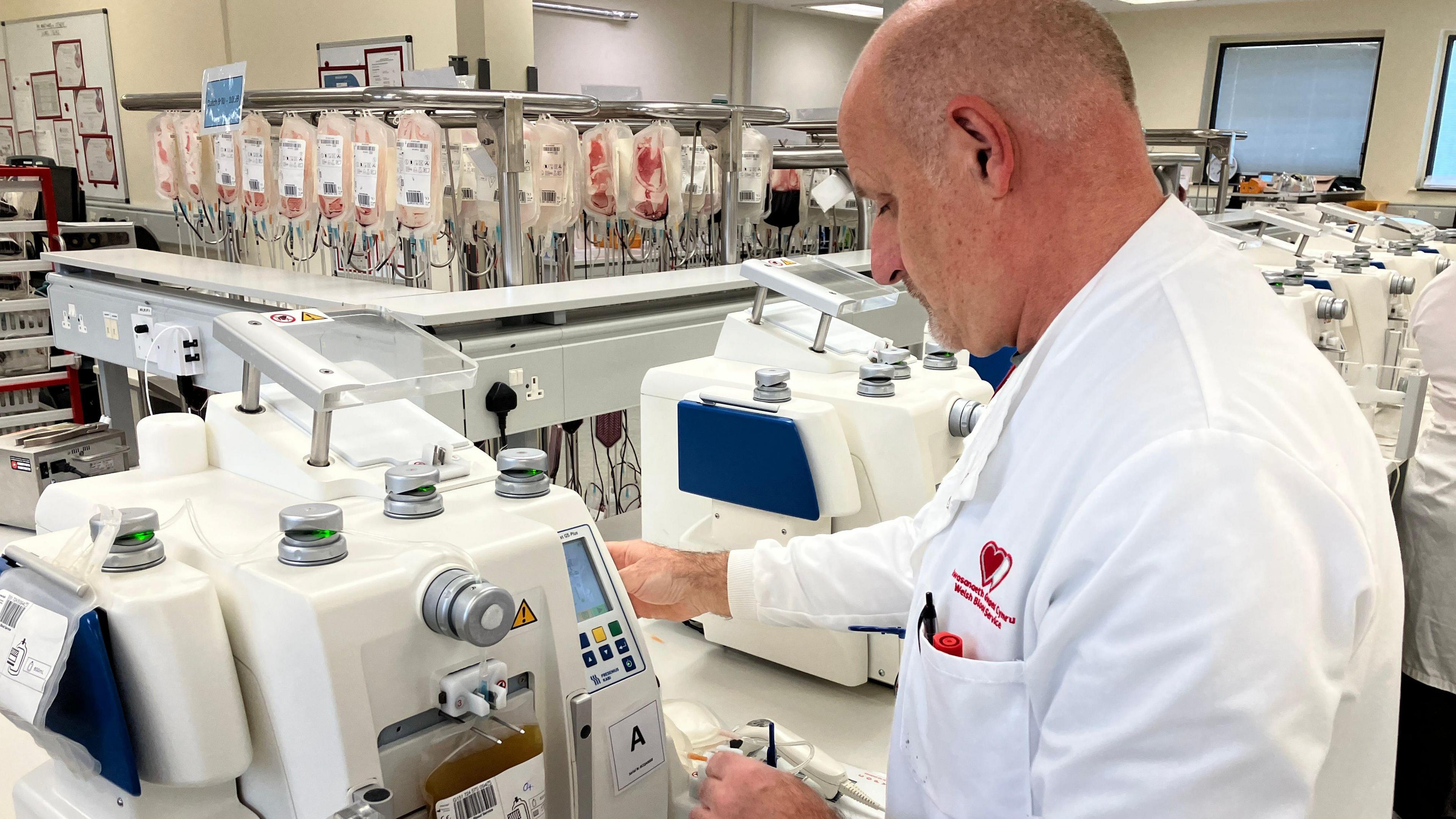 Blood testing laboratory