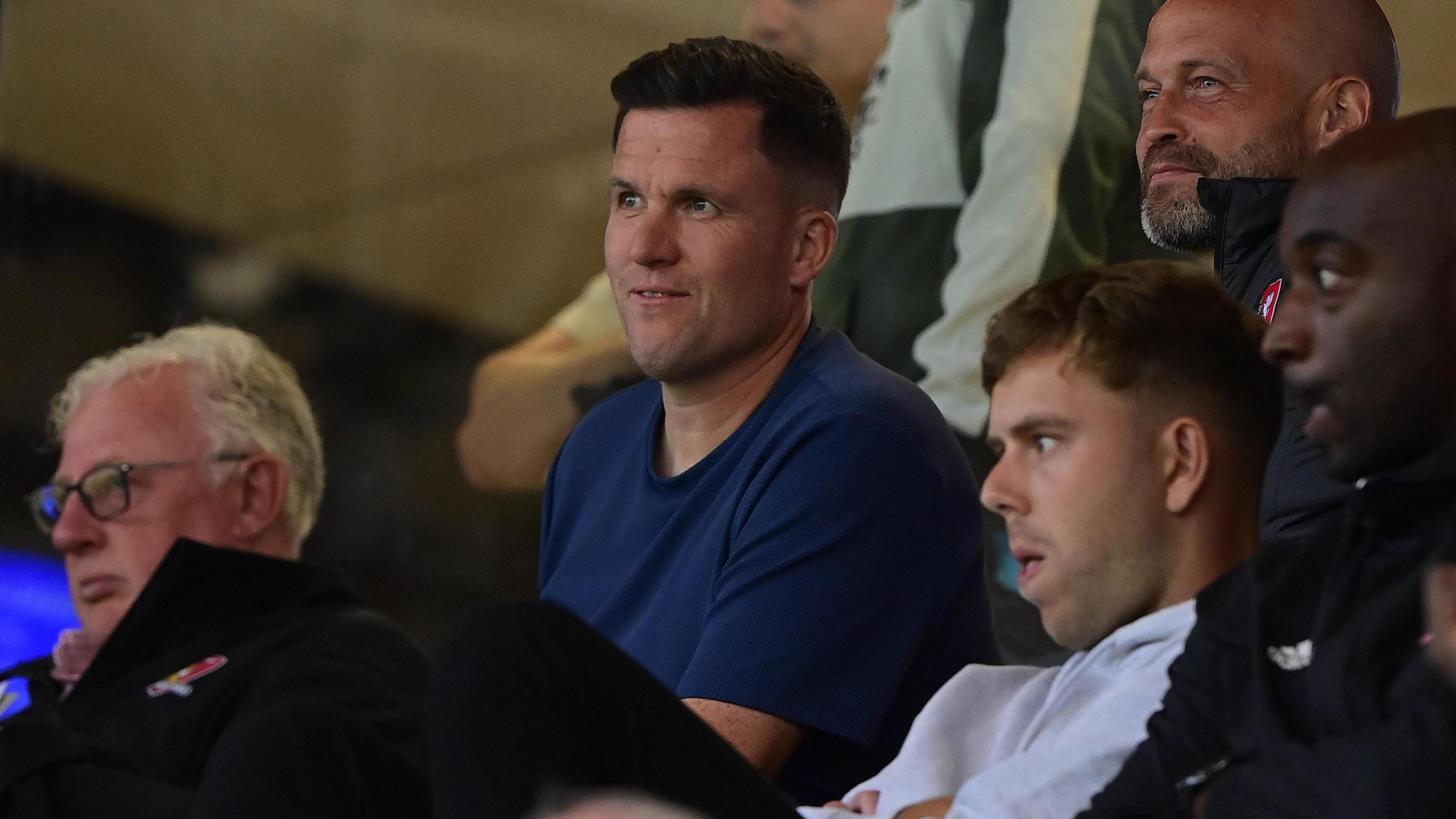 Gary Caldwell in the stands at St. James Park