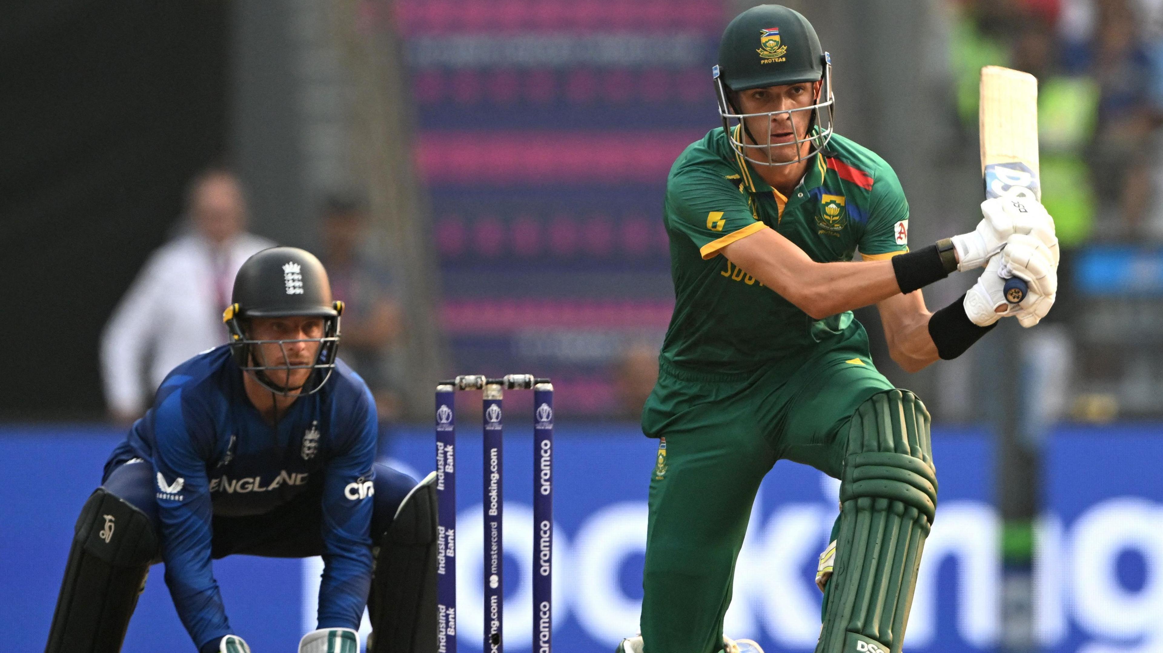 England wicketkeeper Jos Buttler and South Africa batter Marco Jansen