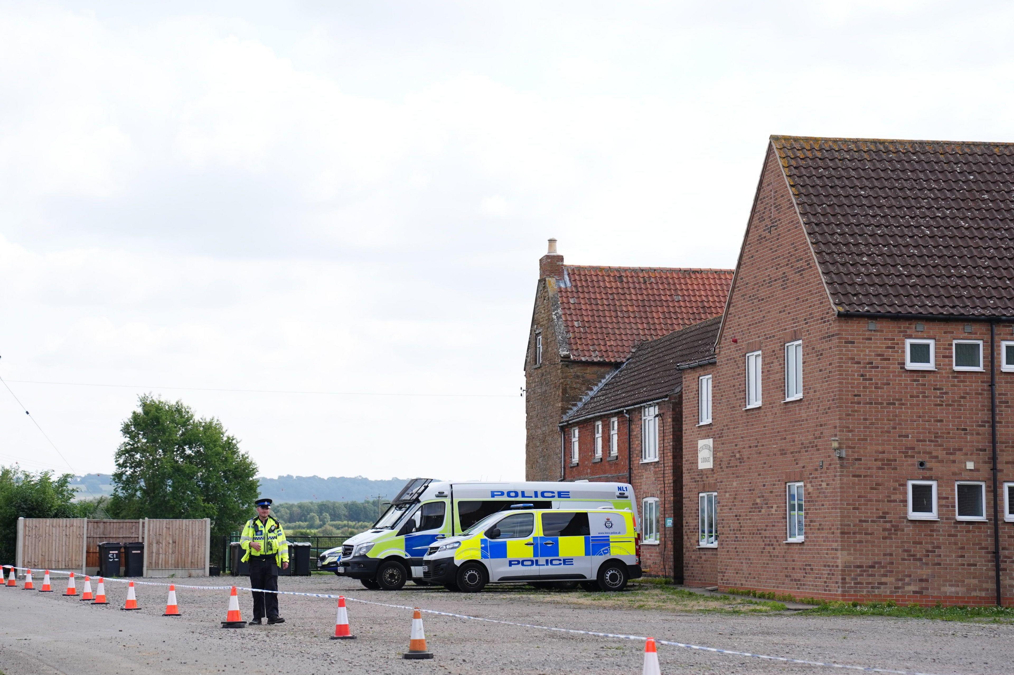 Police at scene at Stathern Lodge