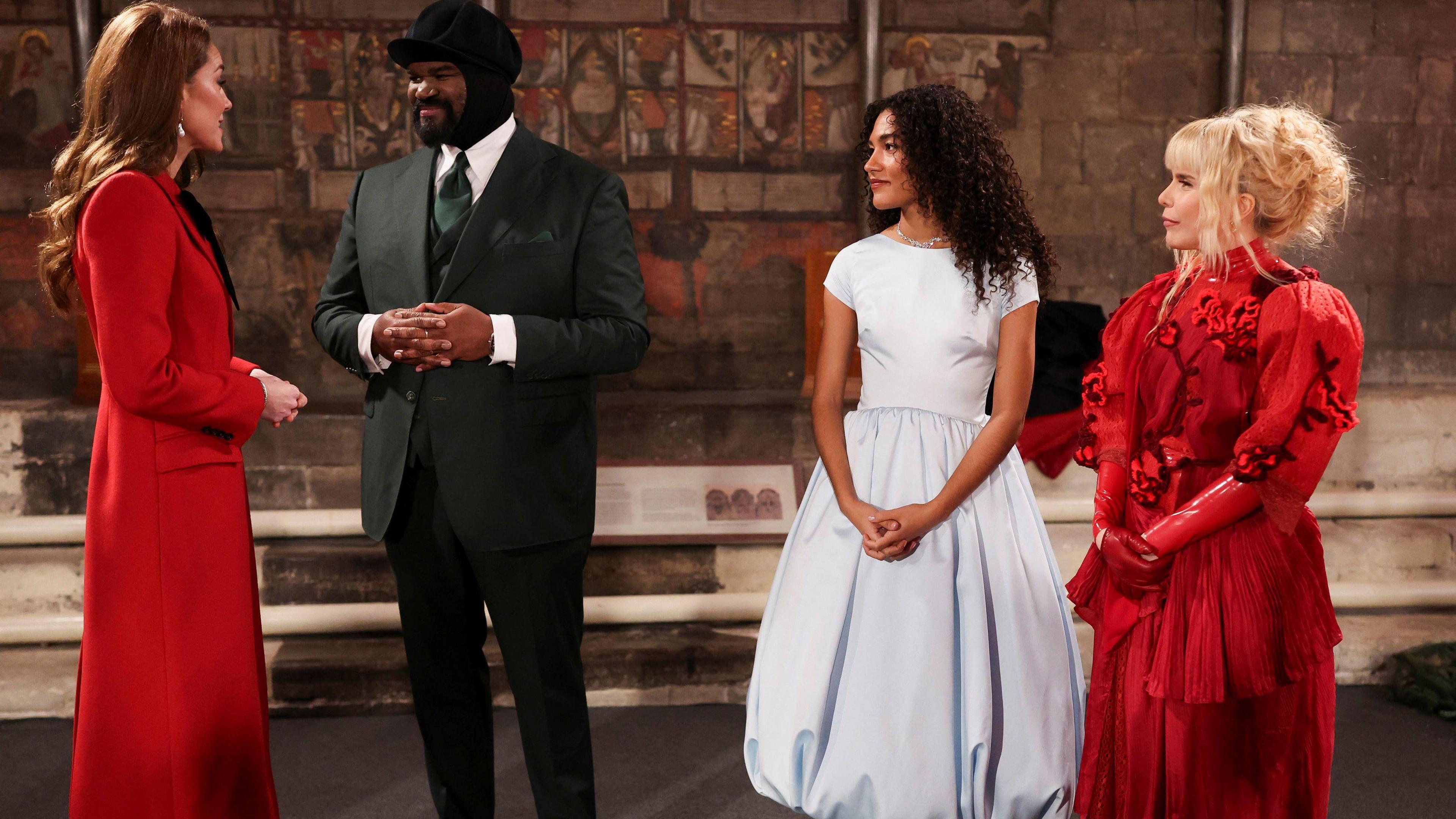 The Princess of Wales greets Gregory Porter, Olivia Dean and Paloma Faith.