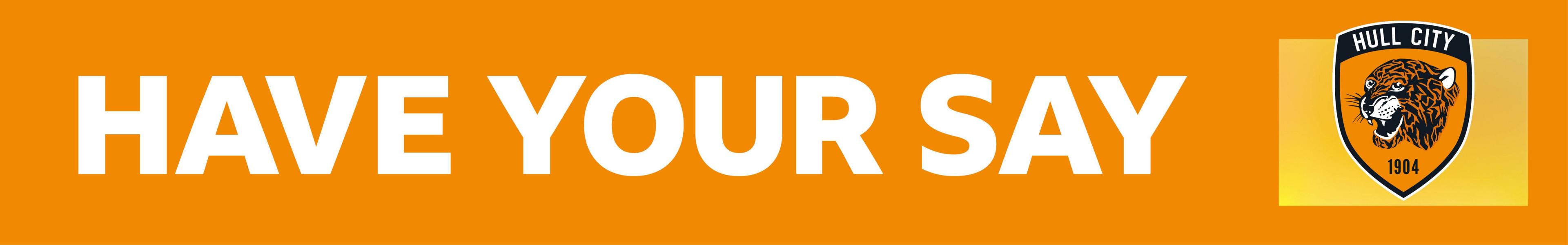 Hull City have your say banner graphic