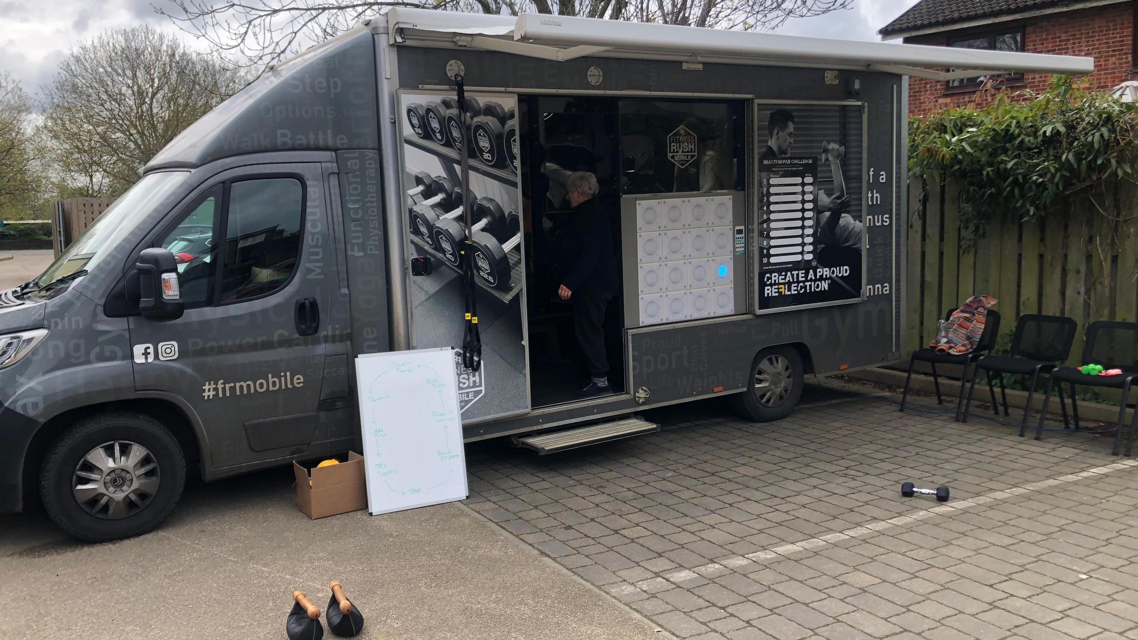 Gym in a van