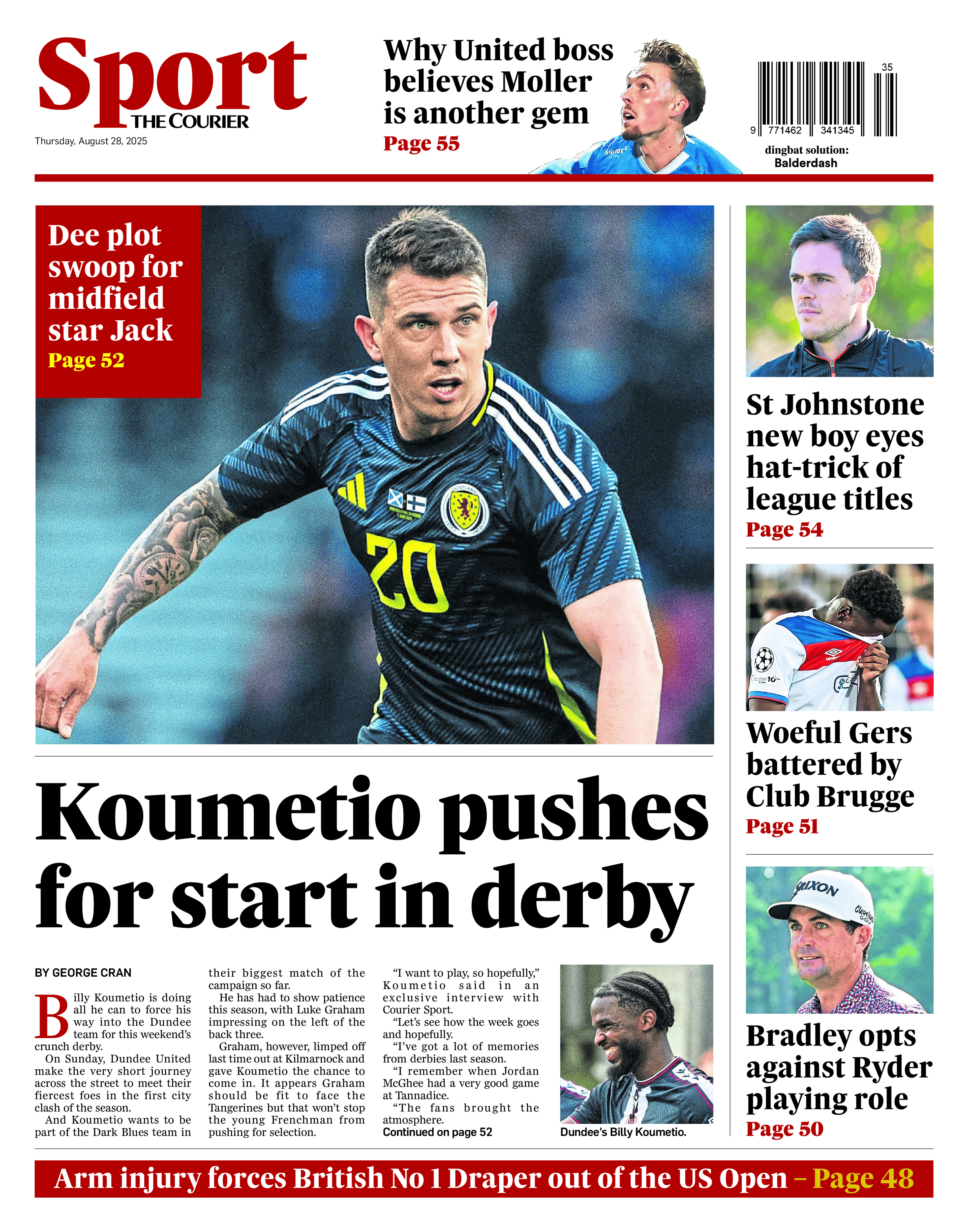 Back page of the Courier