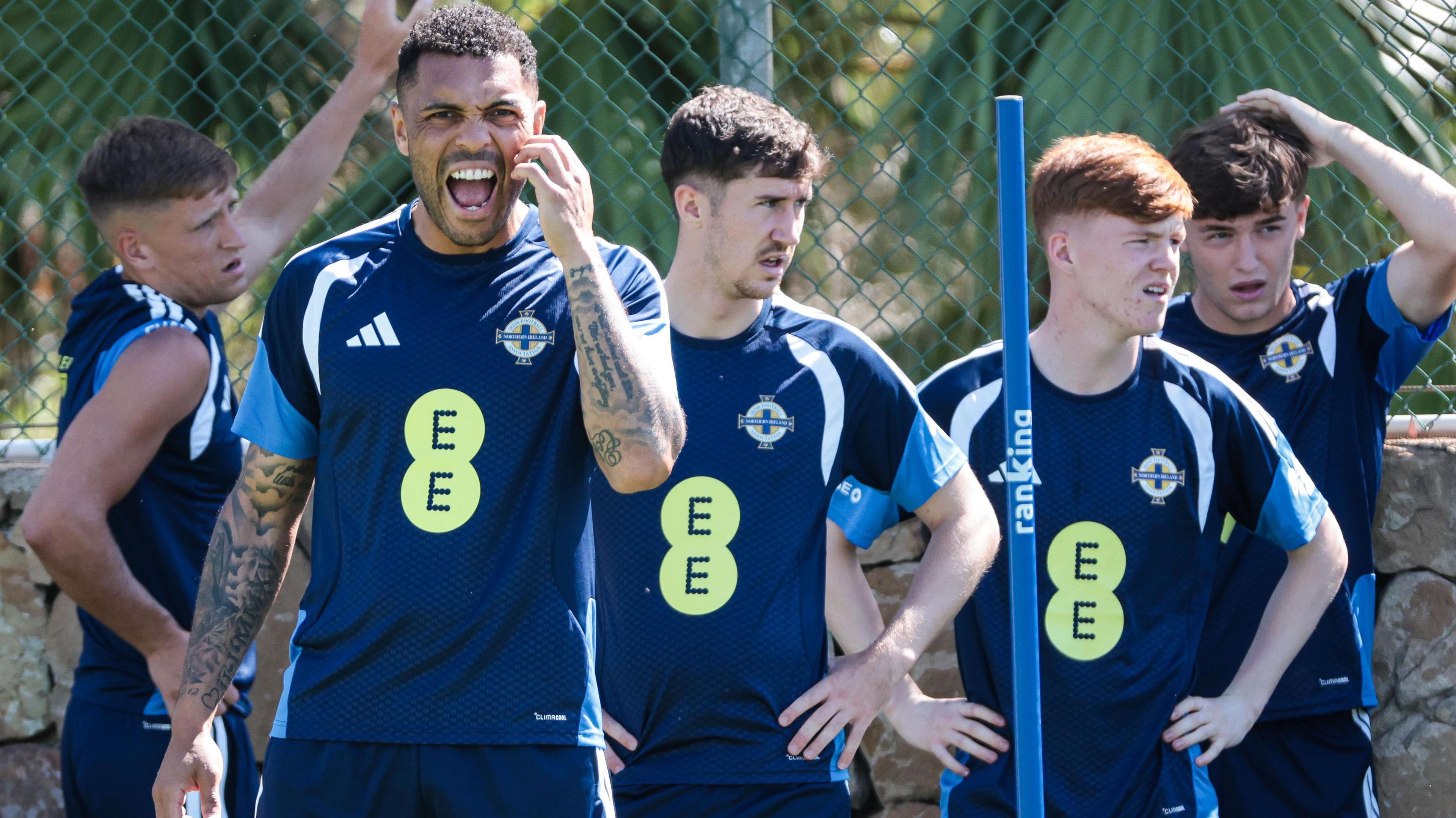 Josh Magennis in training