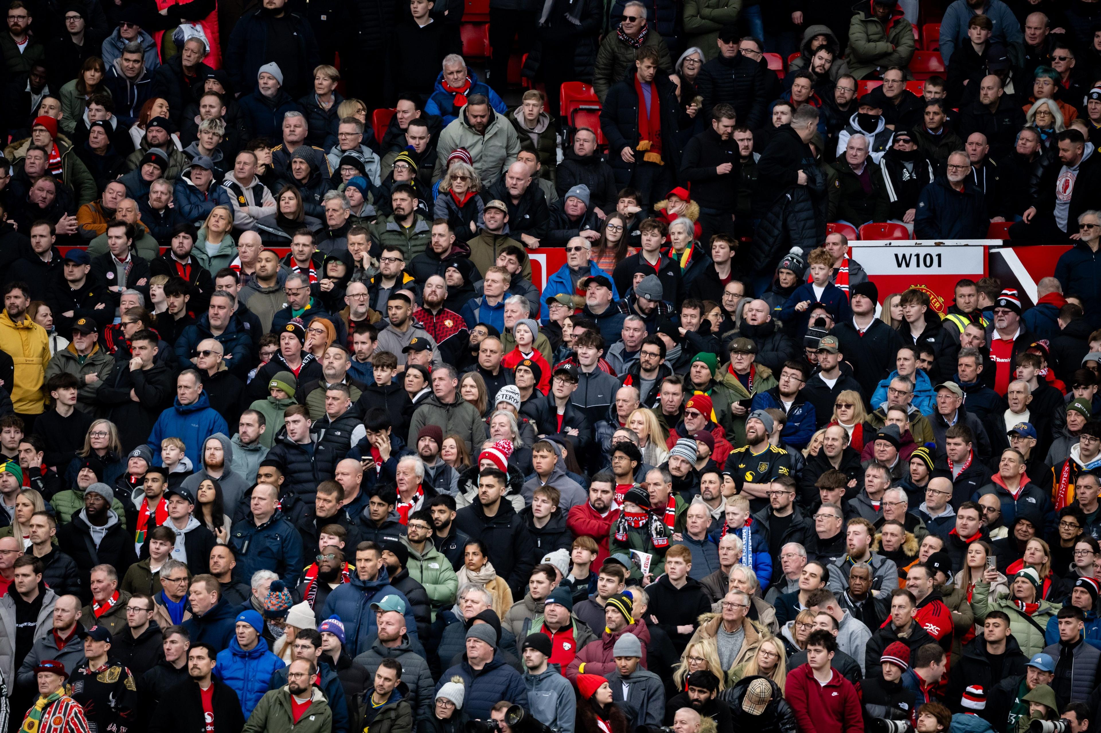 Crowd inside Old Trafford