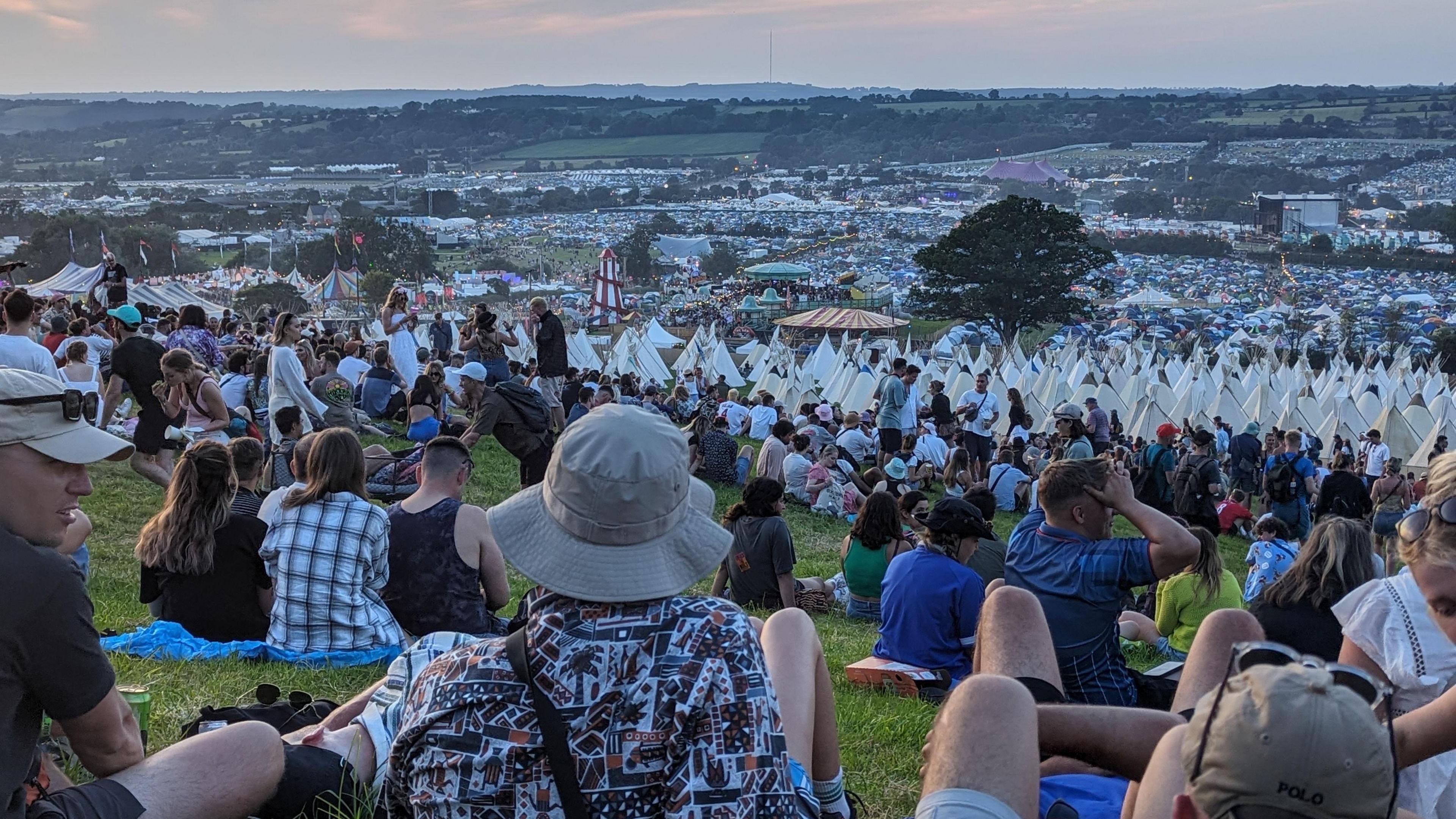 Safle gŵyl Glastonbury