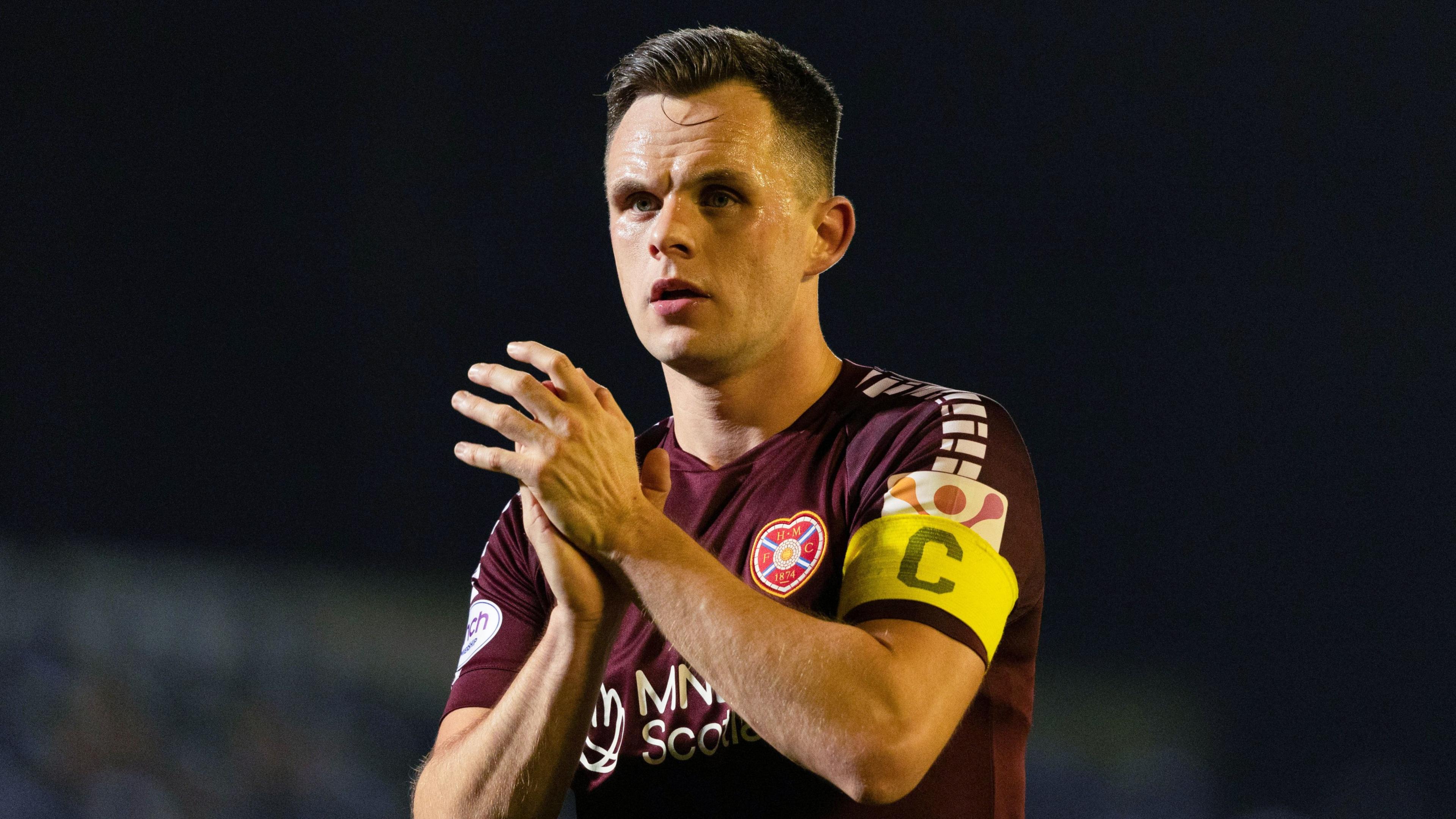 Lawrence Shankland in action for Hearts