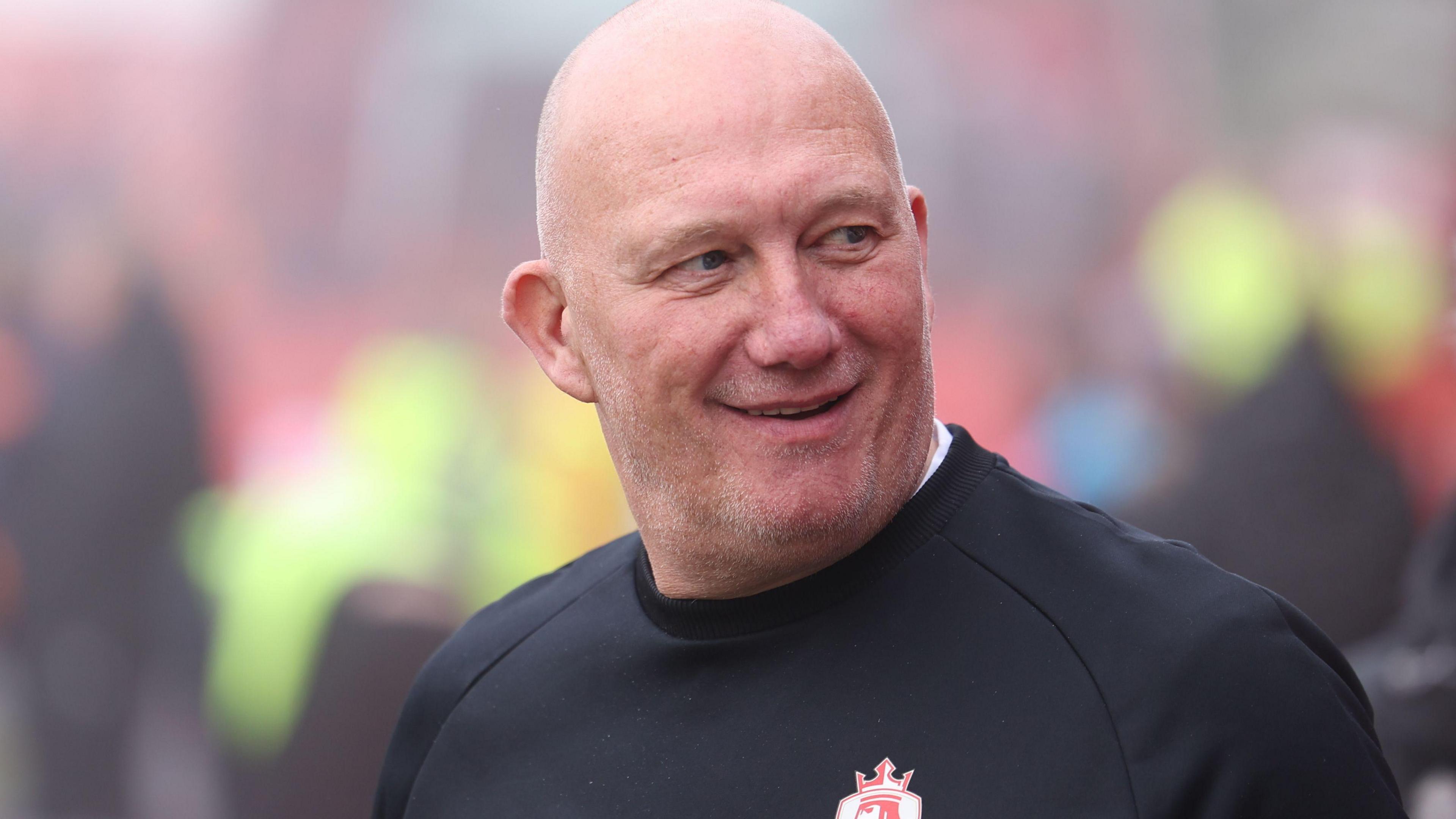 Alfreton Town boss Billy Heath smiling