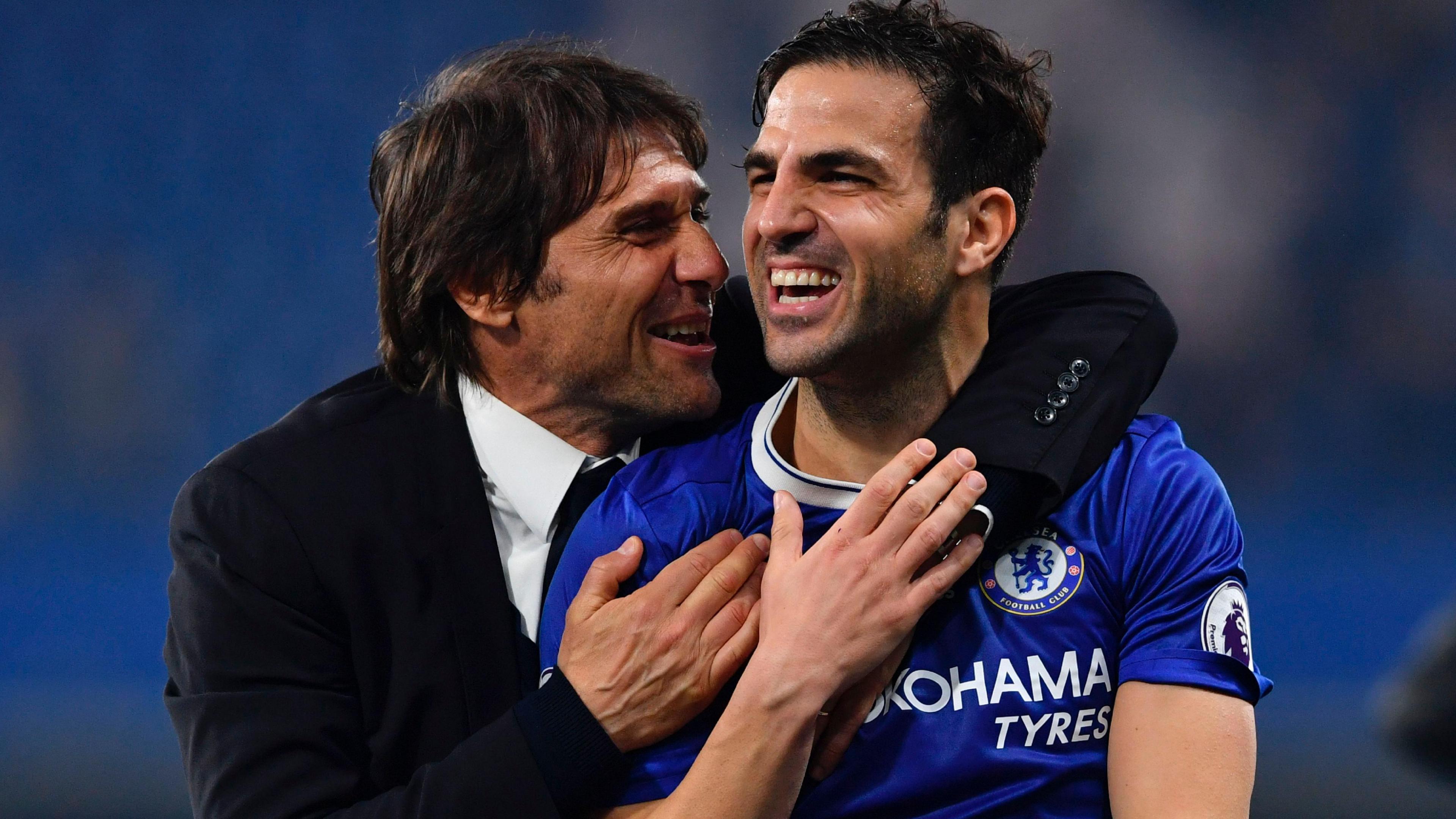 Antonio Conte and Cesc Fabregas