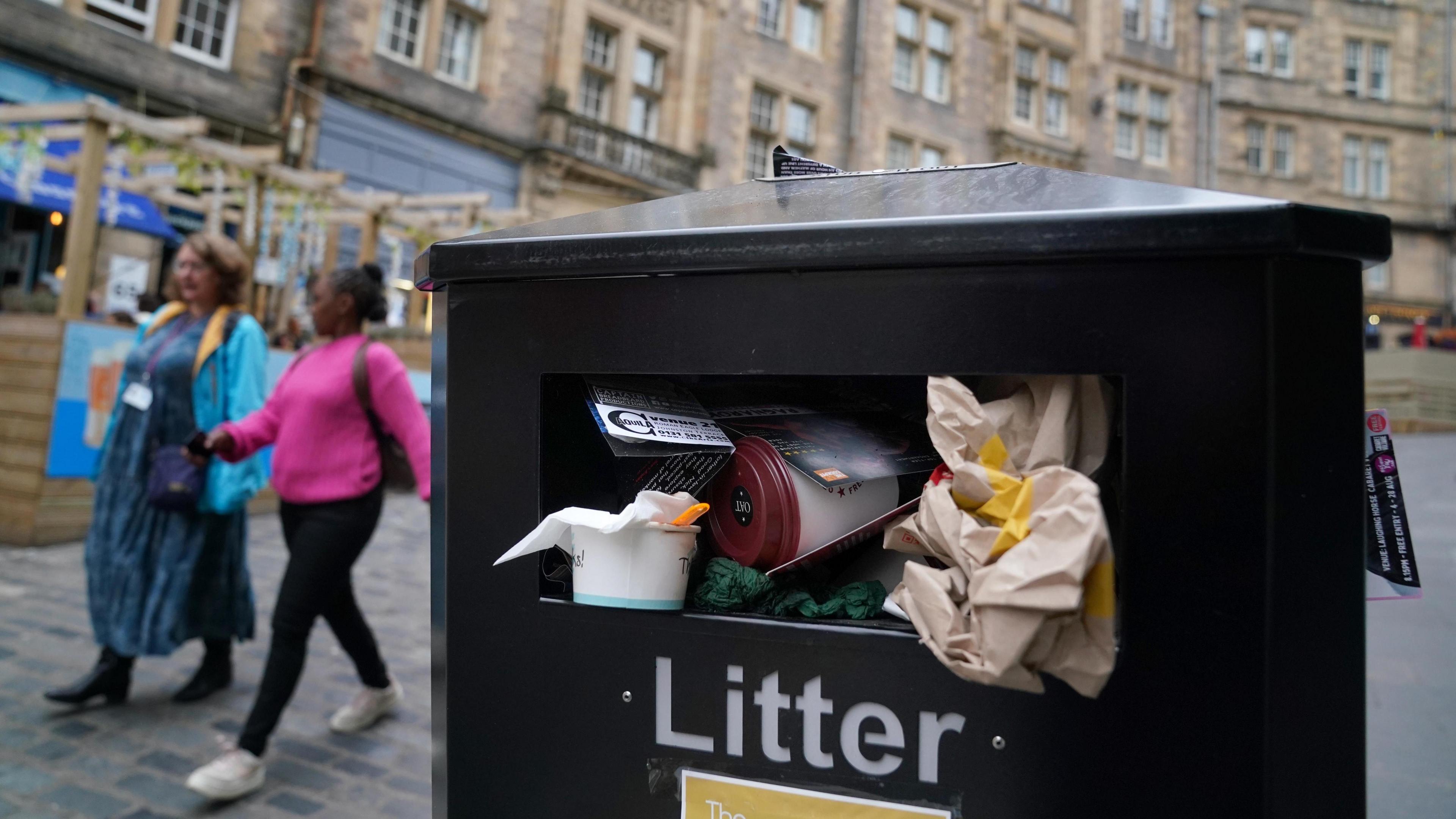 A bin in Edinburgh