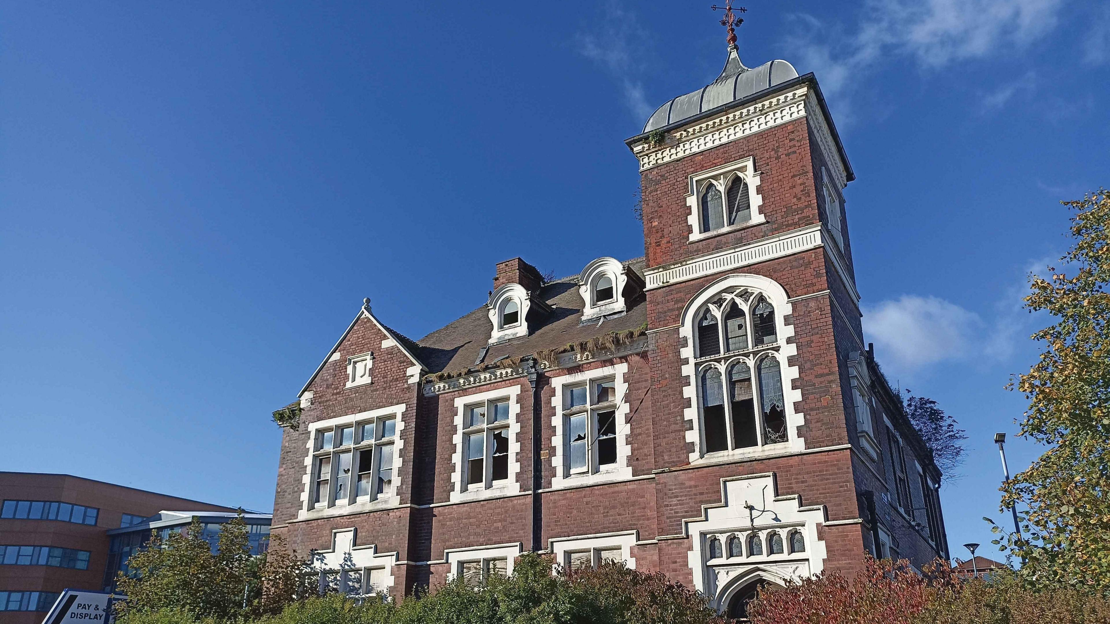 The abandoned former home for the Board of Guardians of Walsall Poor Law Union