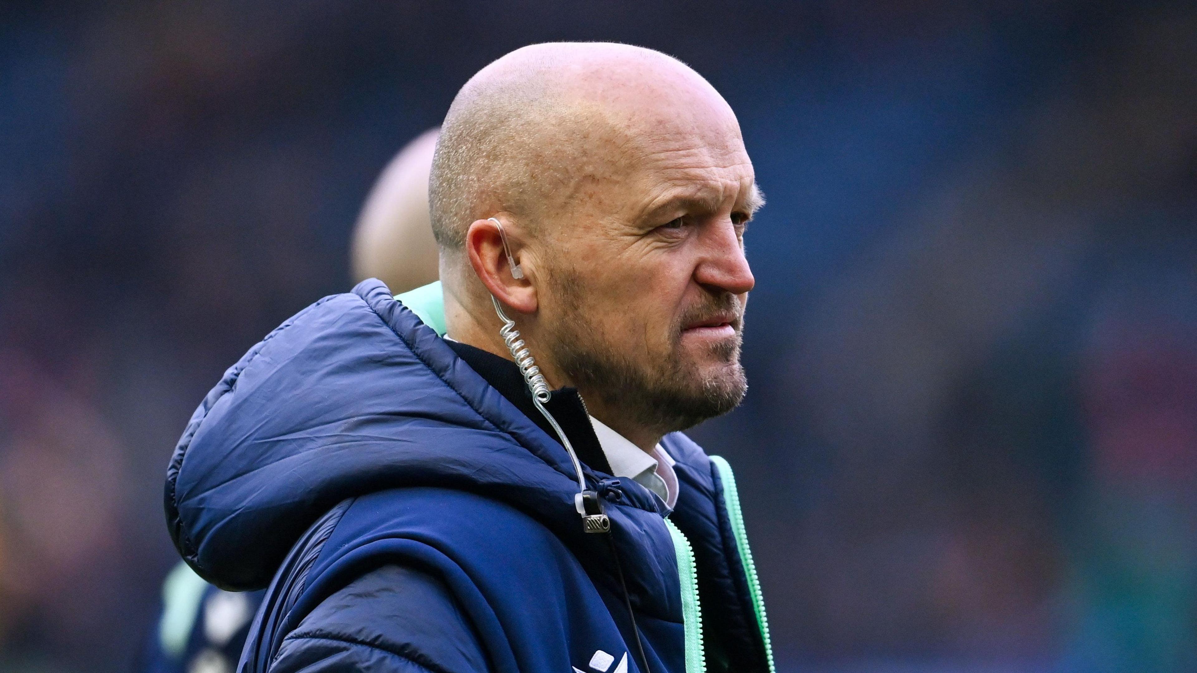 Gregor Townsend during Scotland's Six Nations defeat by Ireland at Murrayfield in February 2025