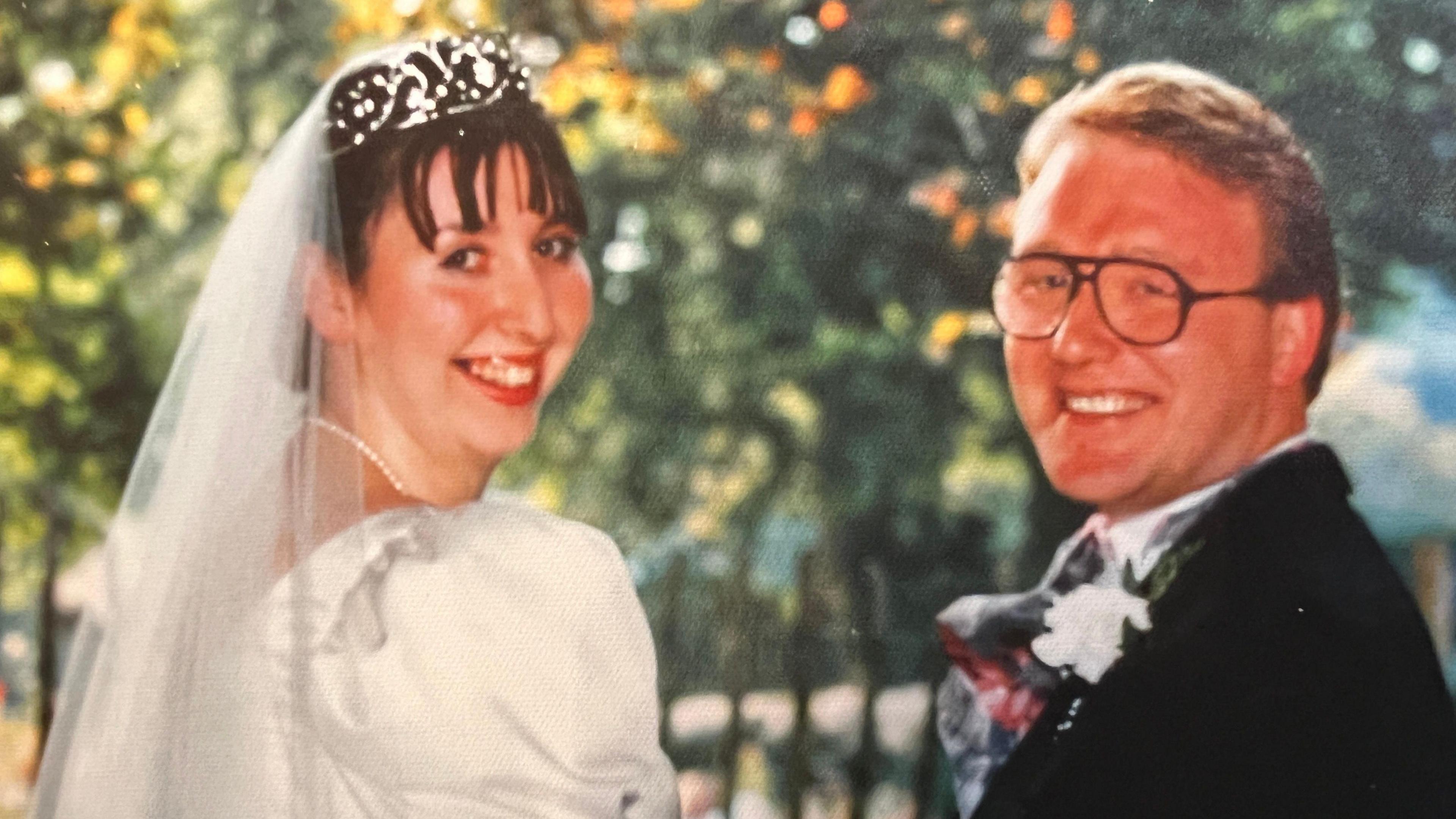 Eileen and John Kelly on their wedding day