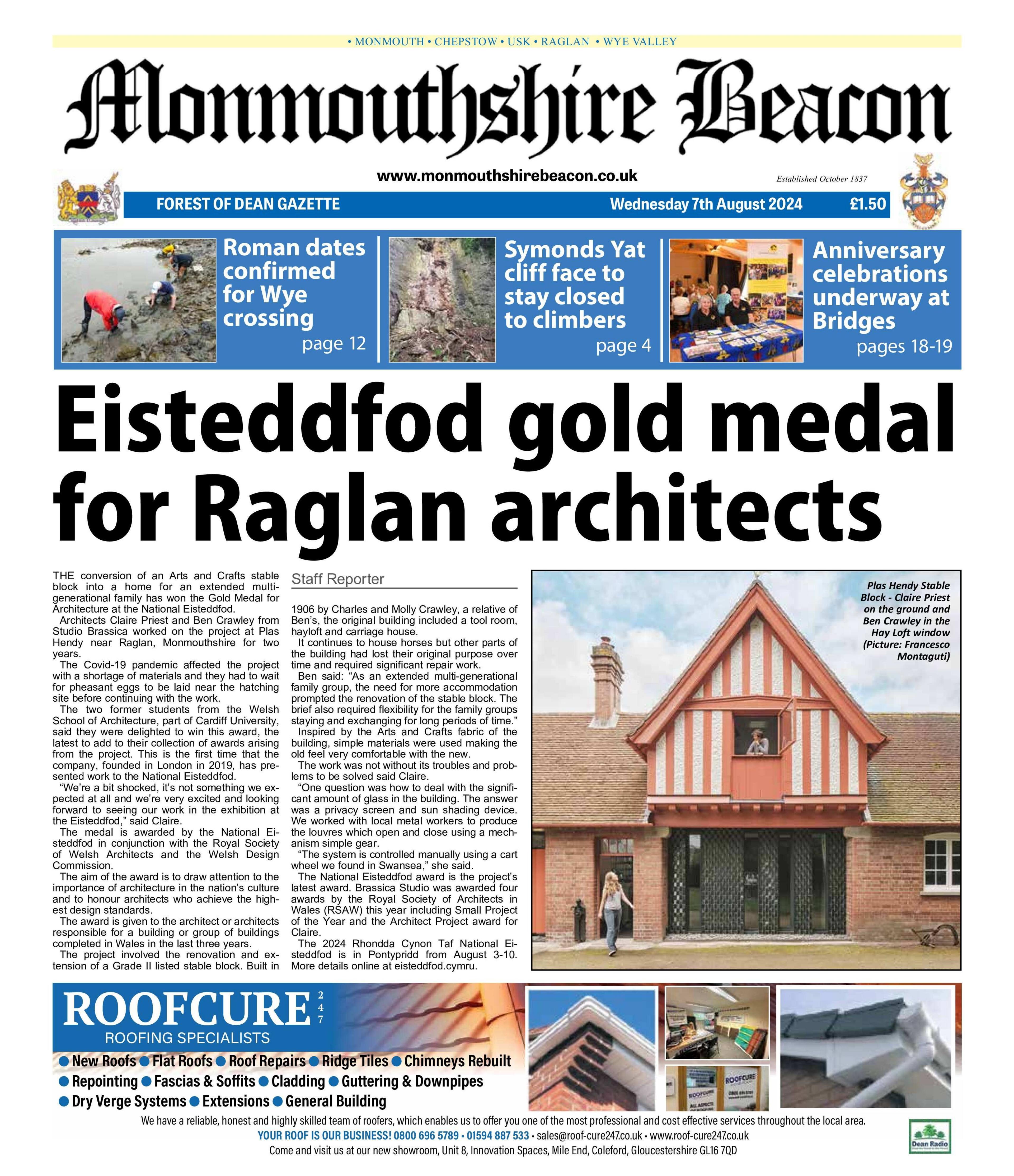 Monmouthshire Beacon front page