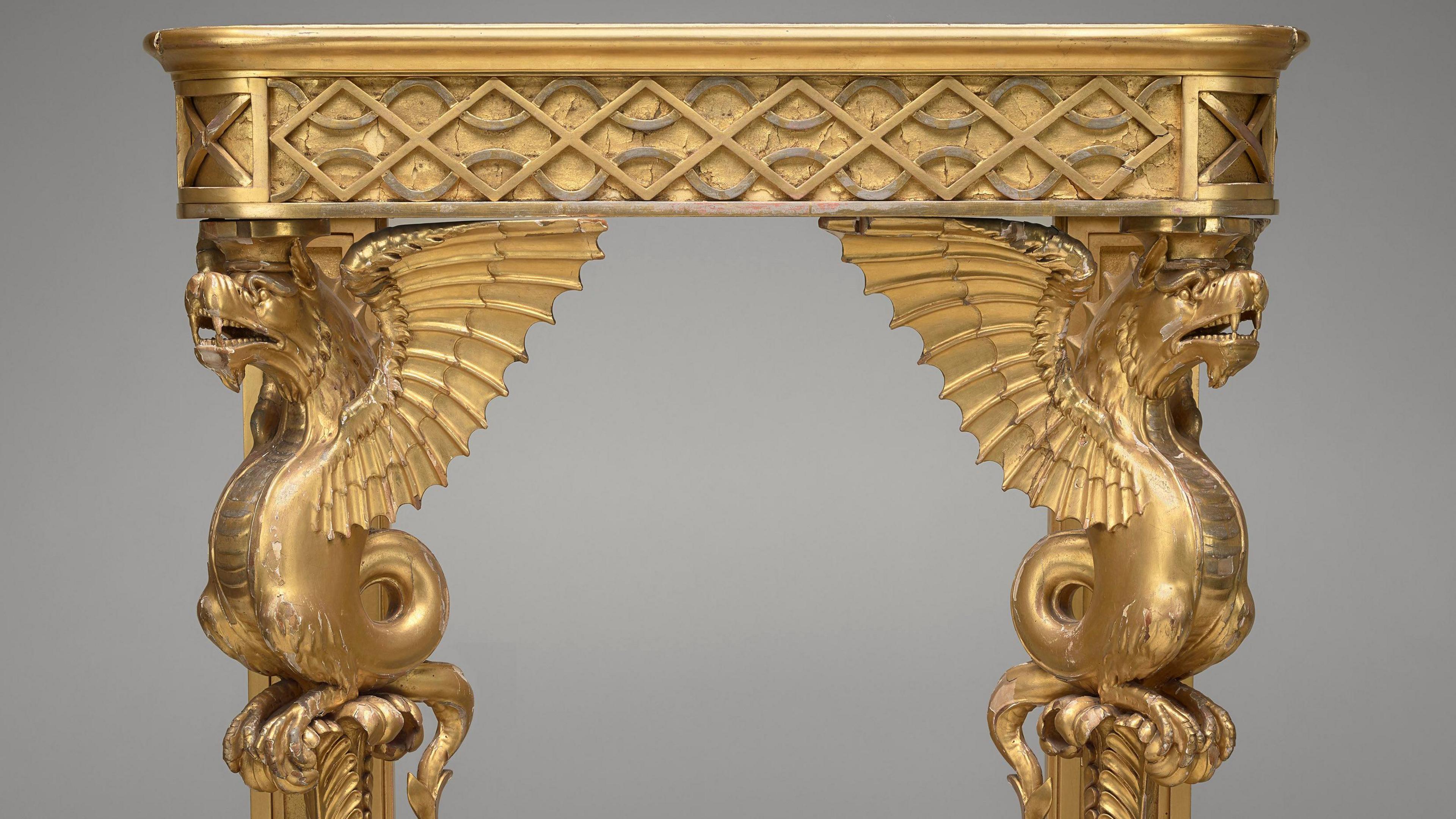 A gold Pier table made in 1811