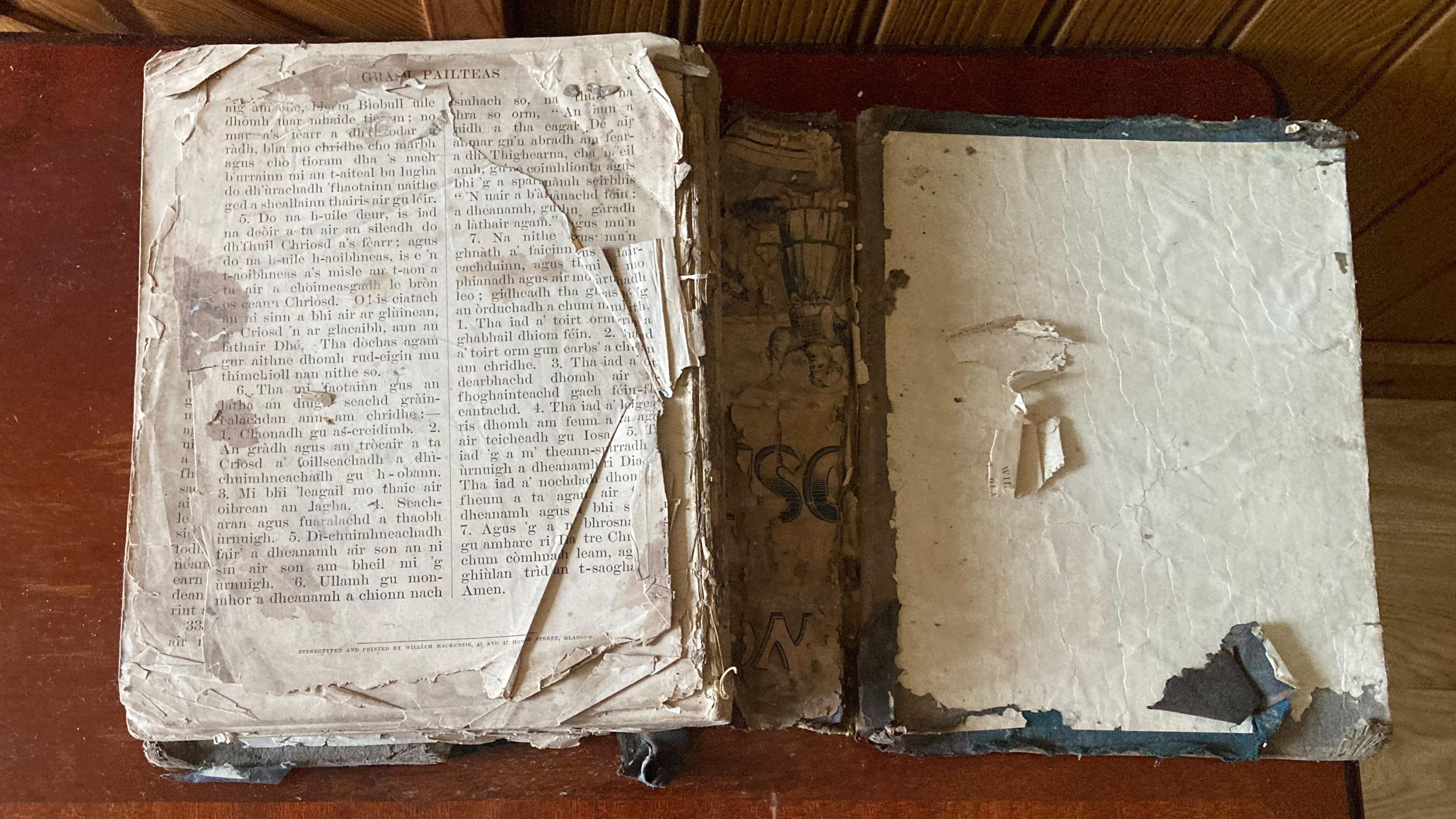 Cùl leabhair Iain Bunian ann an staid robach