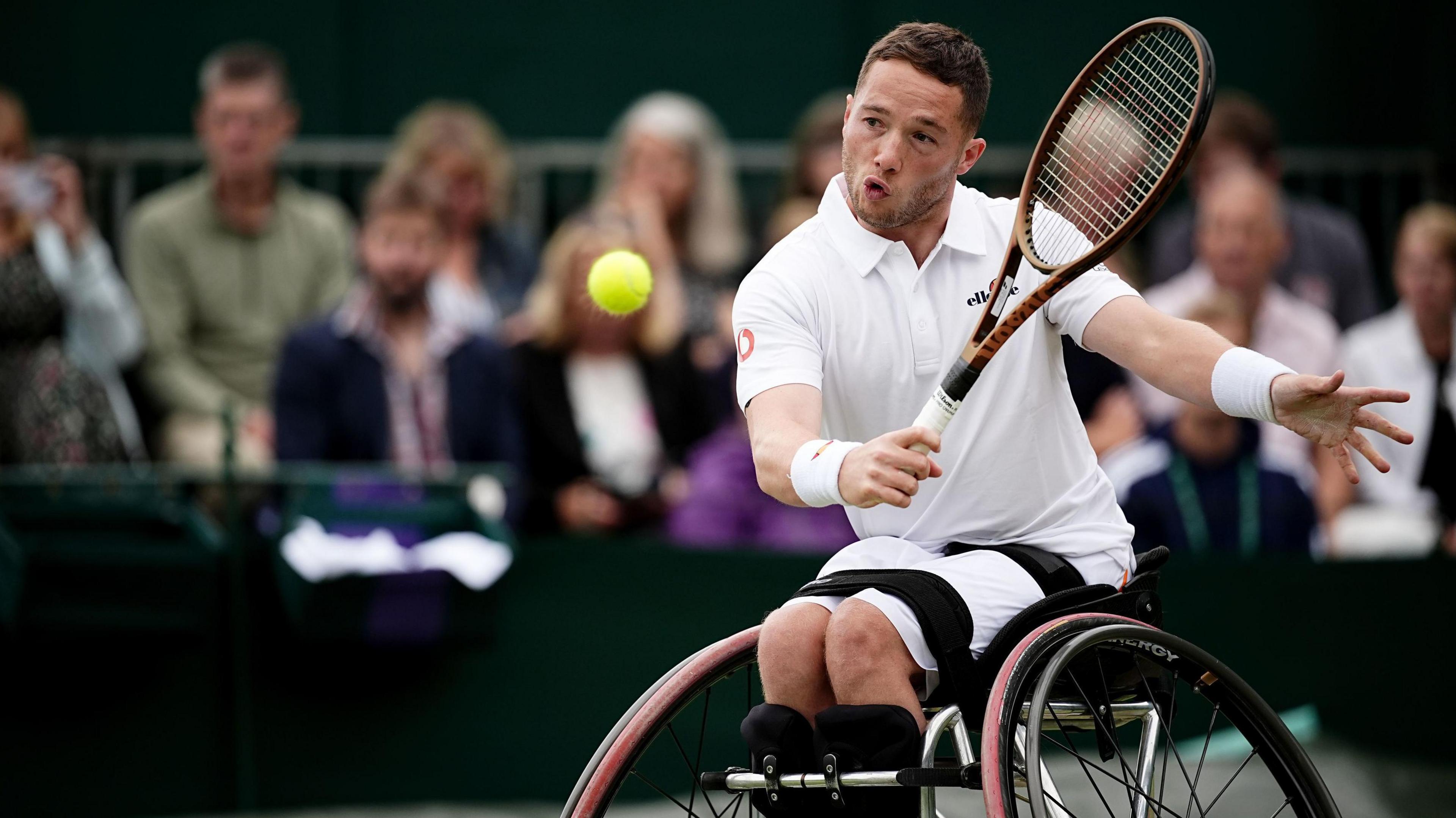 Alfie Hewett in action