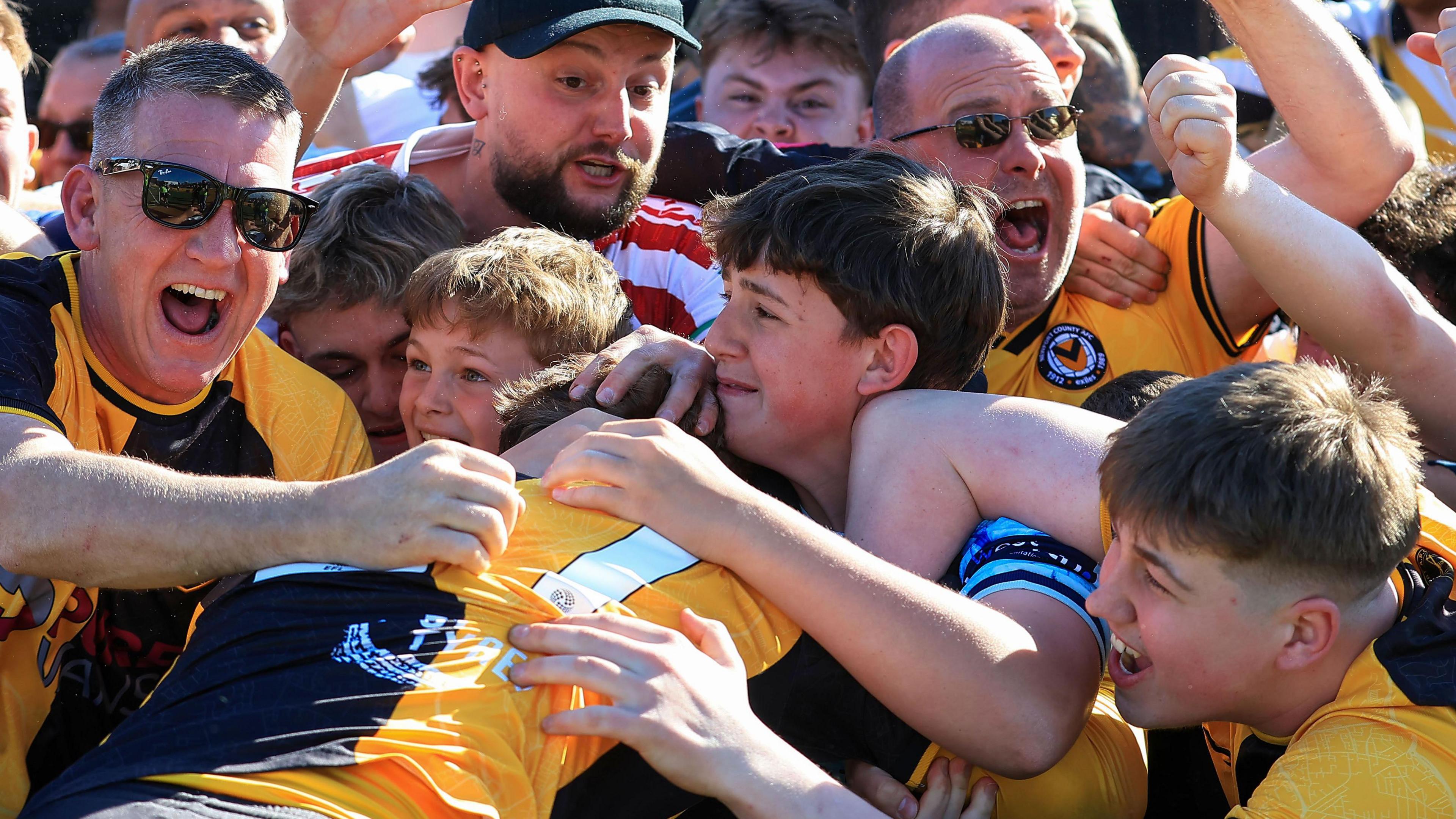 Newport County fans 