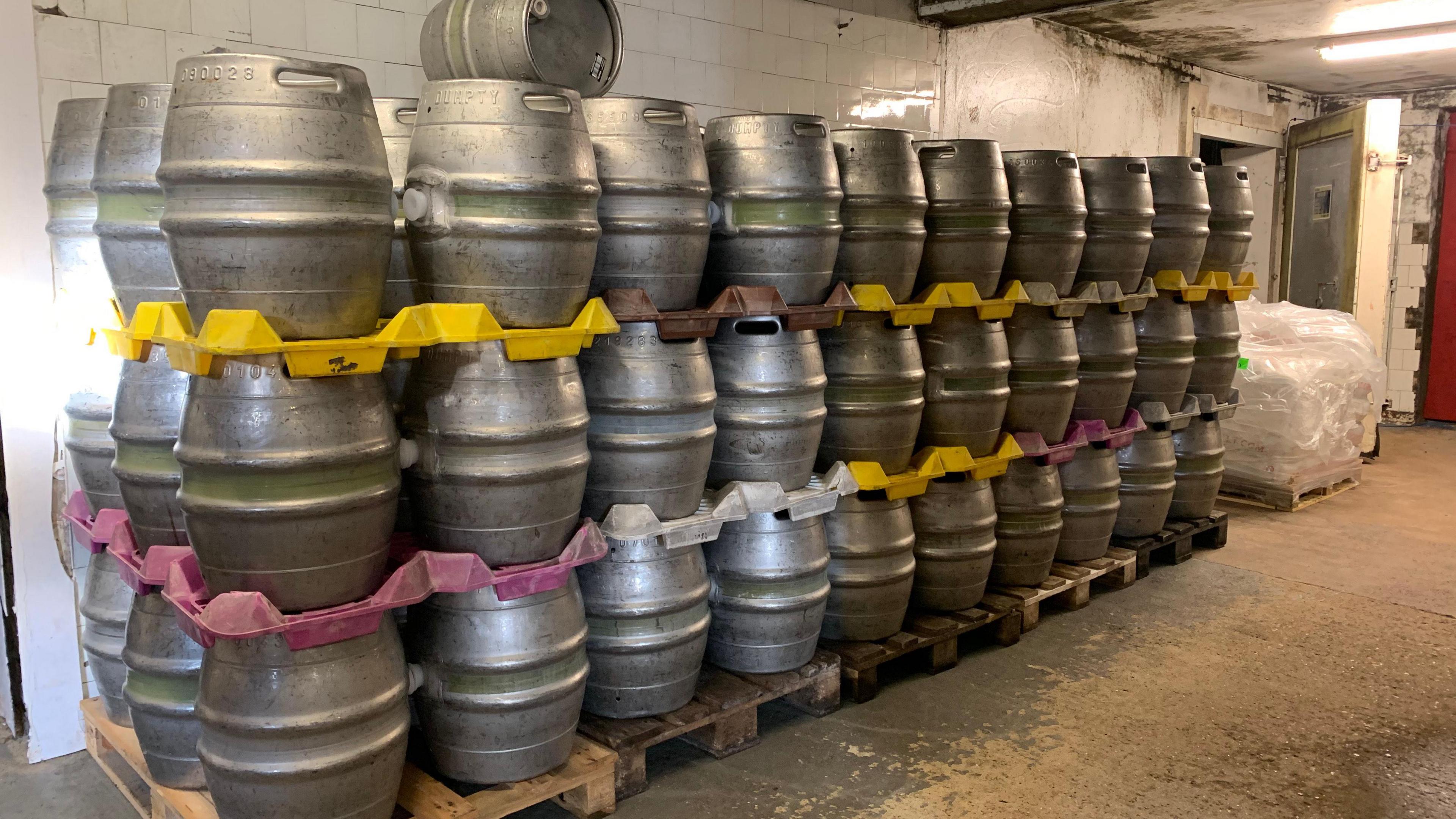 Beer barrels