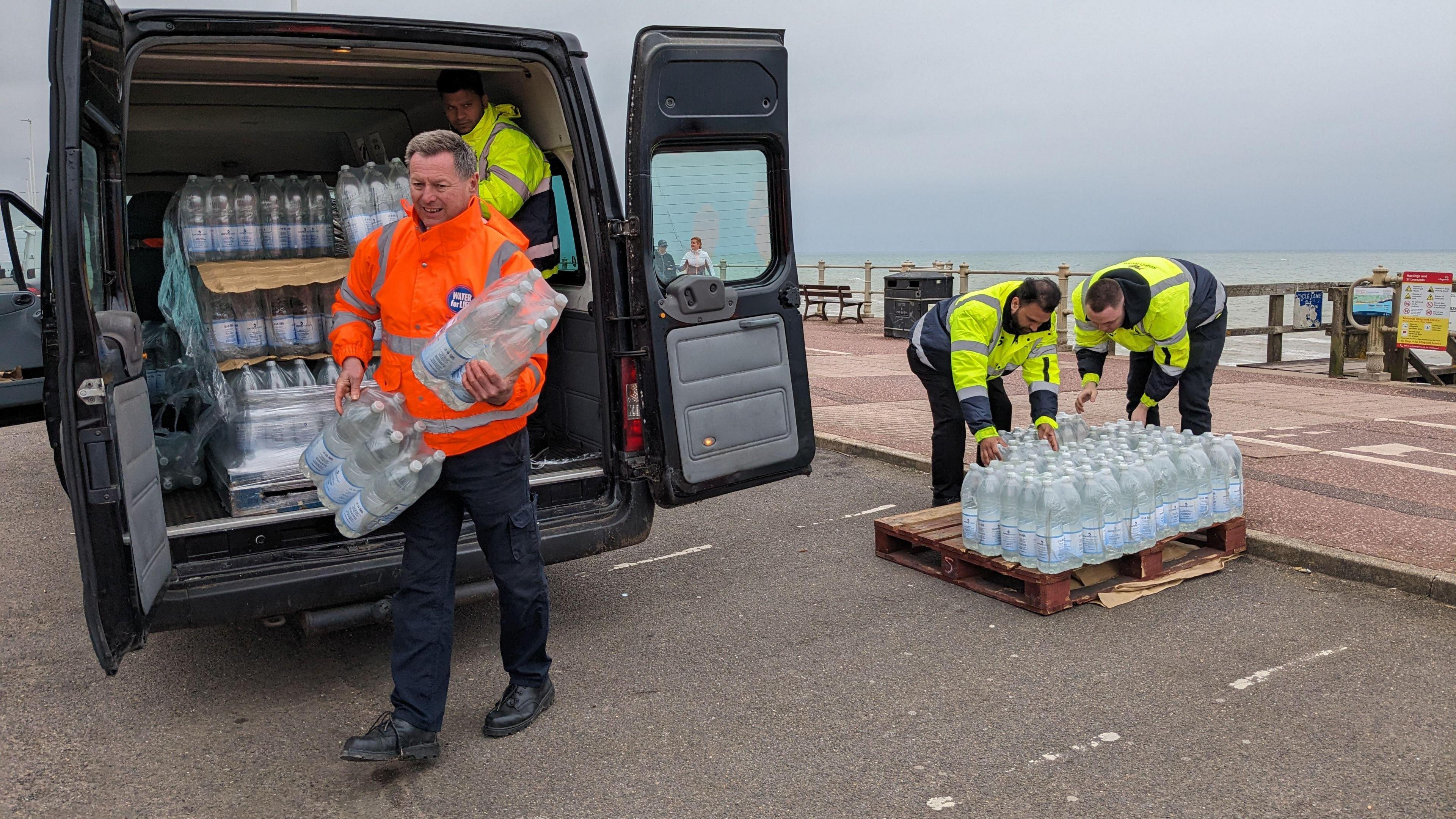 Bottled water station in Hastings