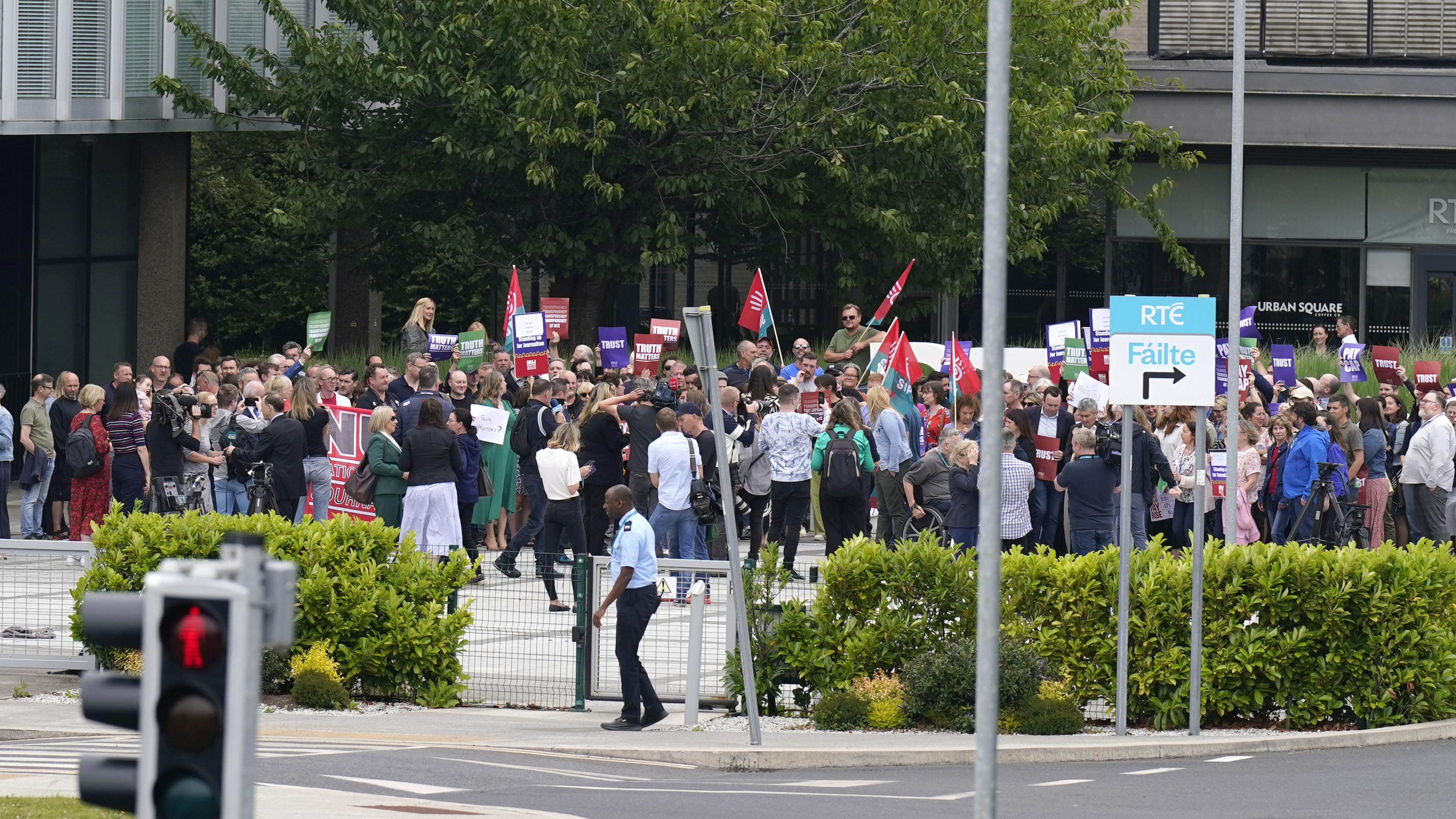 RTÉ staff protest