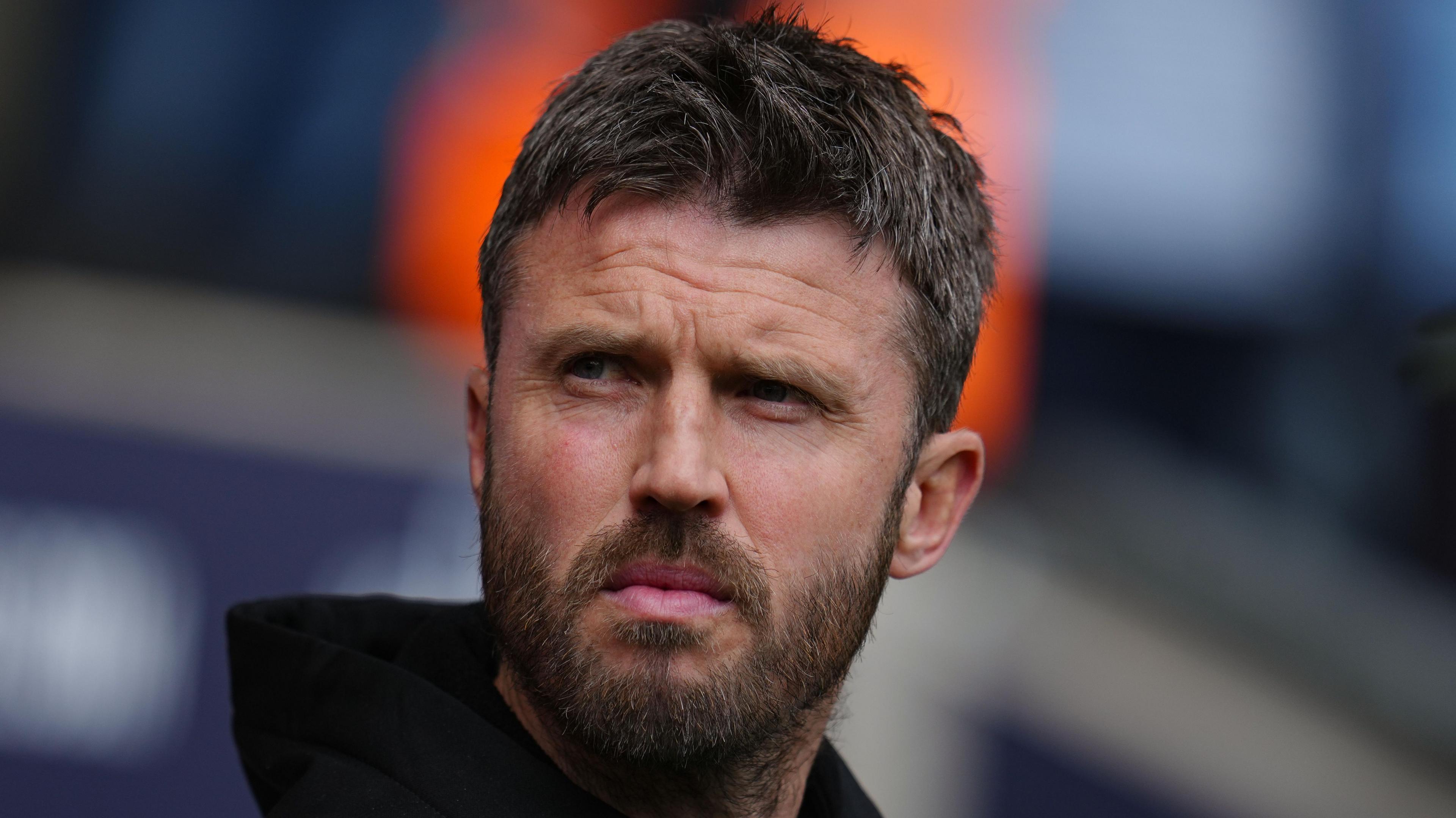 A pensive looking Middlesbrough boss Michael Carrick