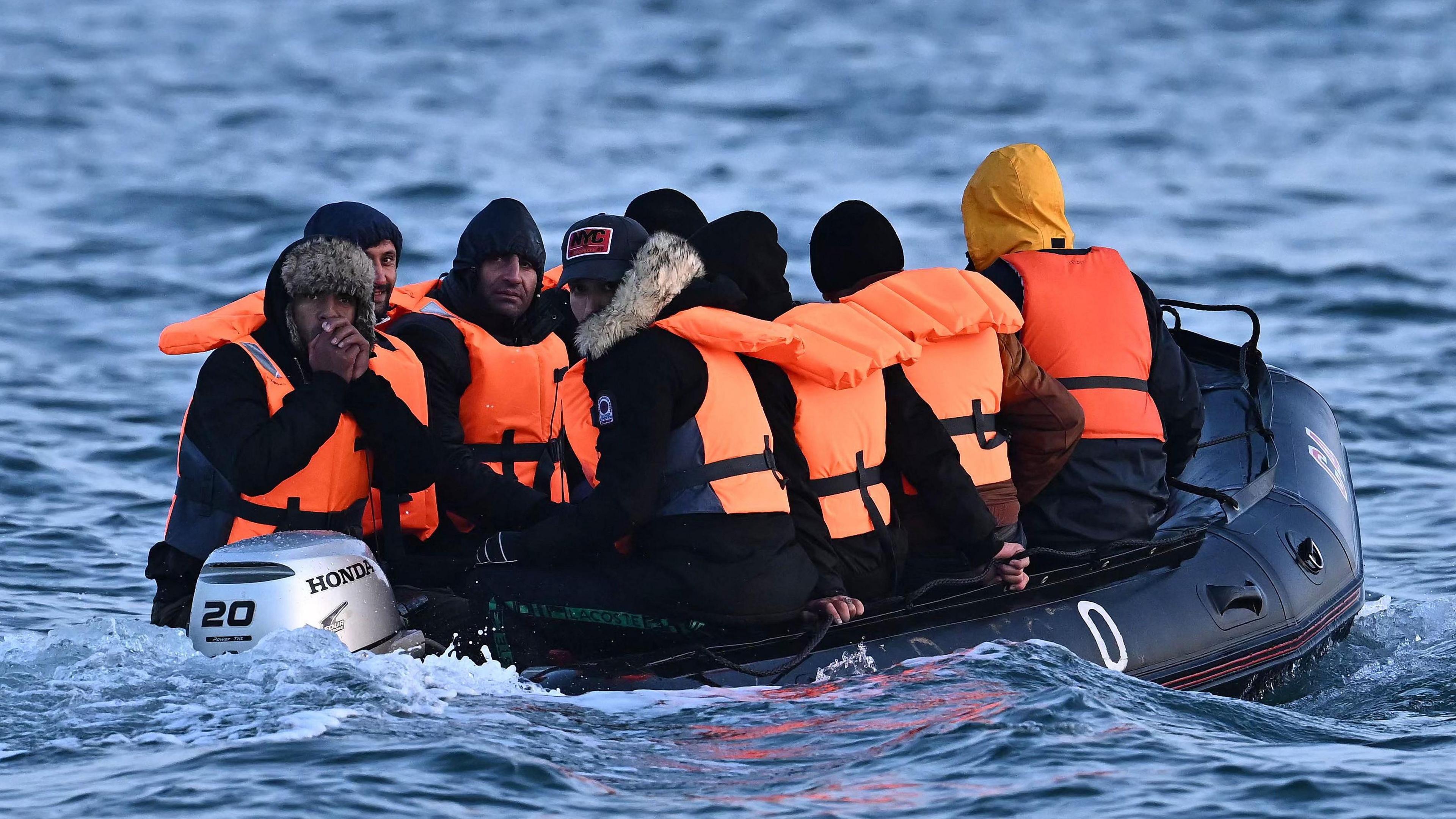 Migrants in English Channel