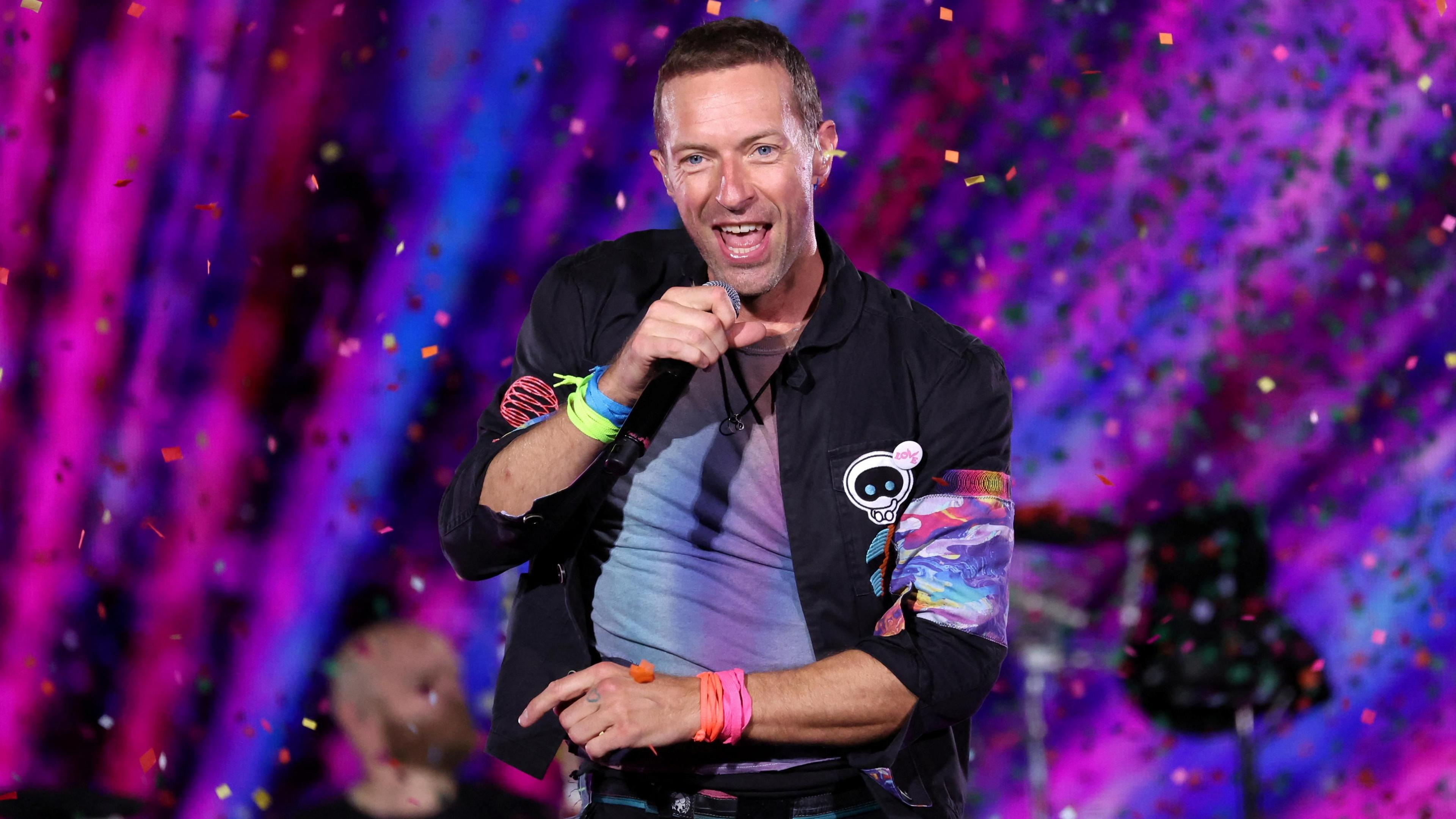 Chris Martin on stage