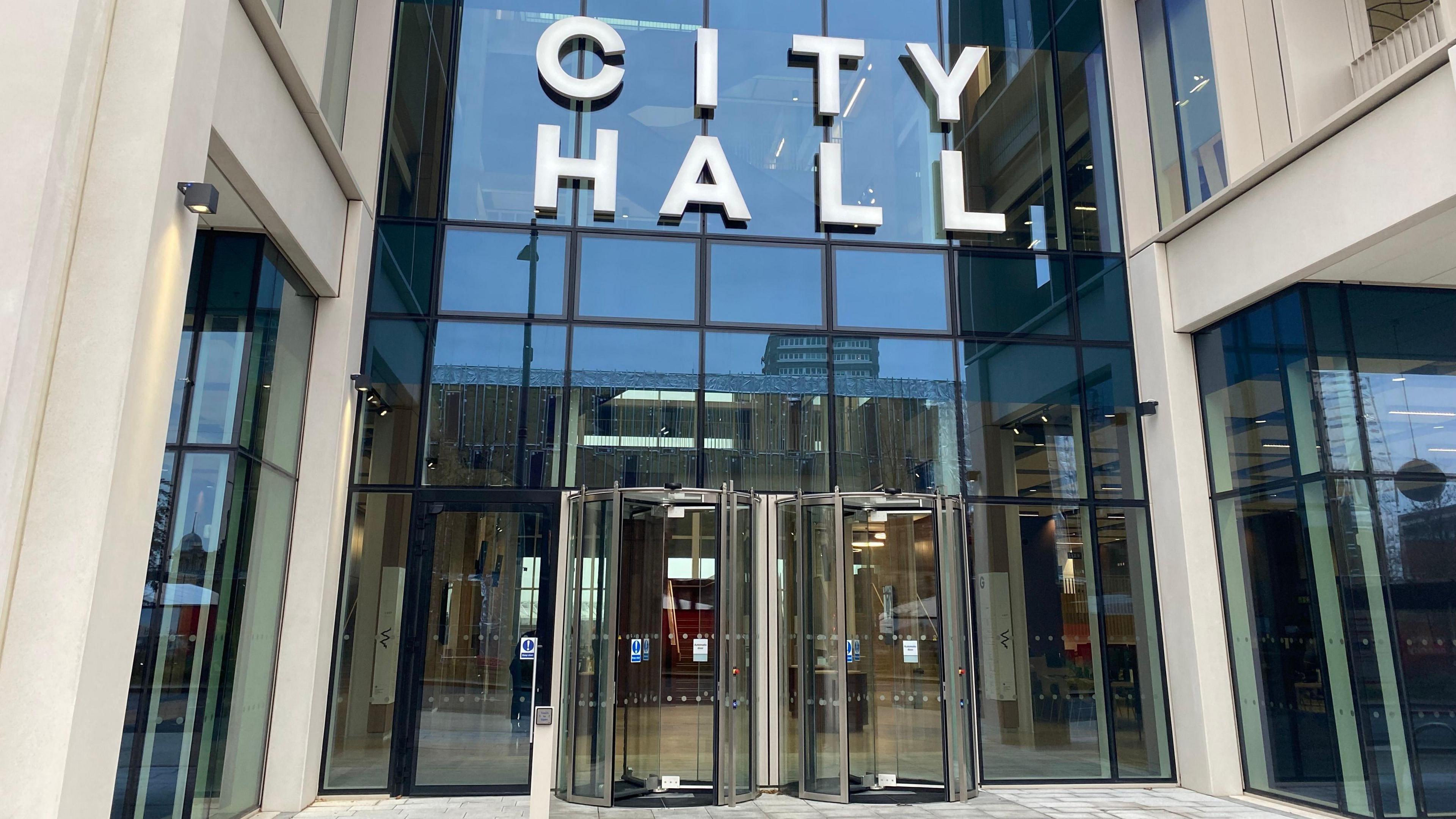 Sunderland's City Hall entrance