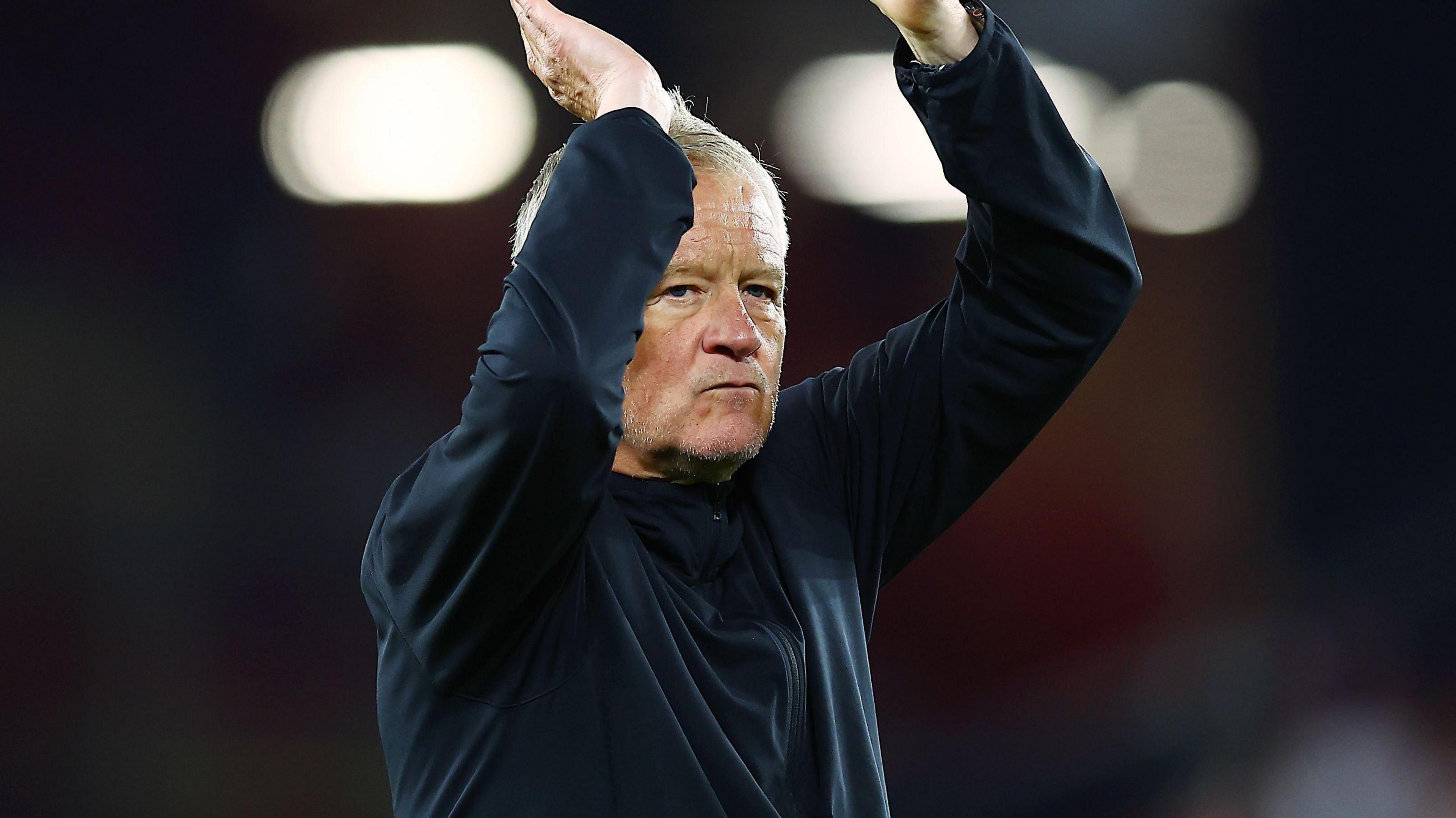 Chris Wilder clapping
