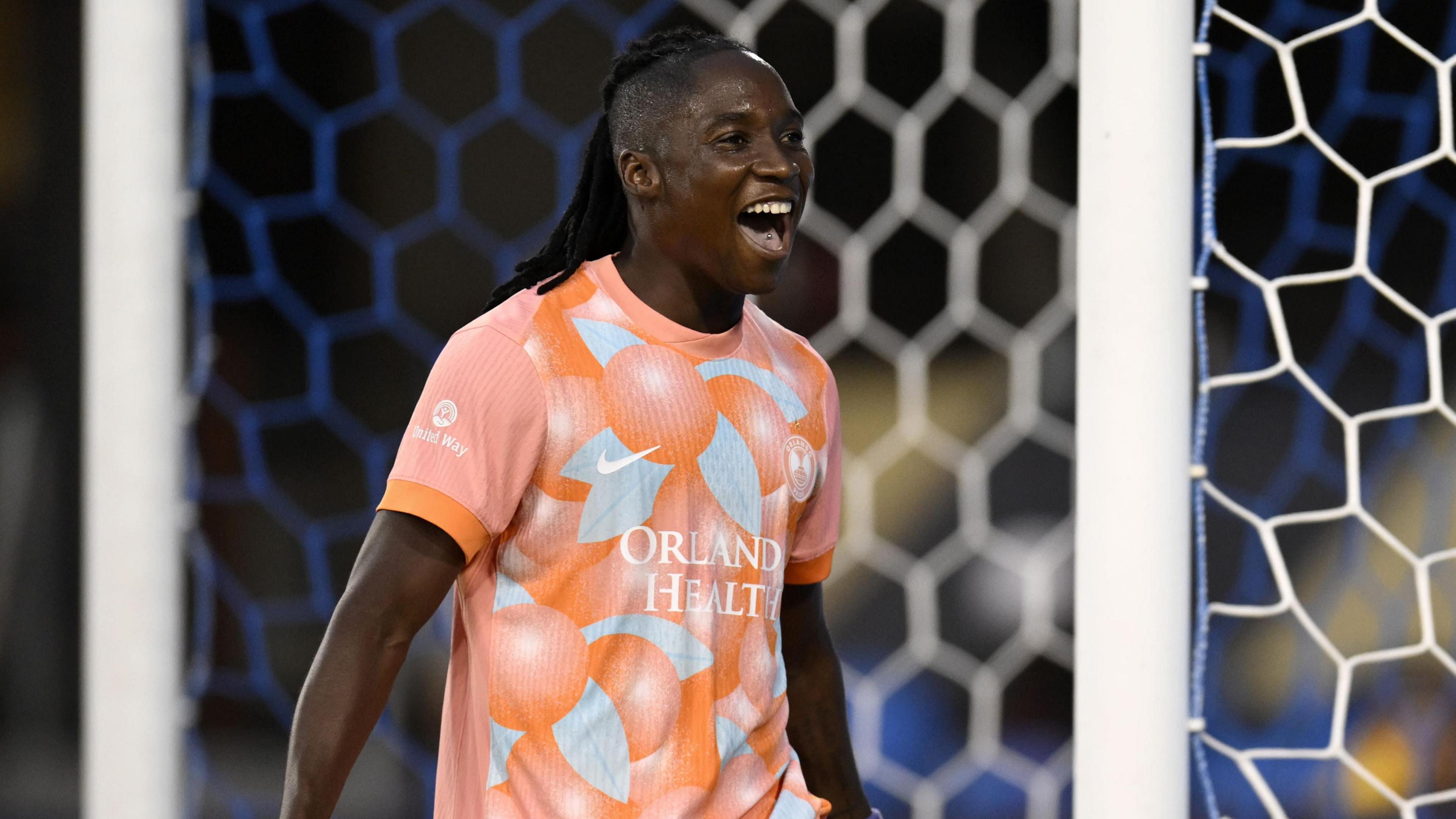 Zambia forward Barbra Banda playing NWSL football for the Orlando Pride