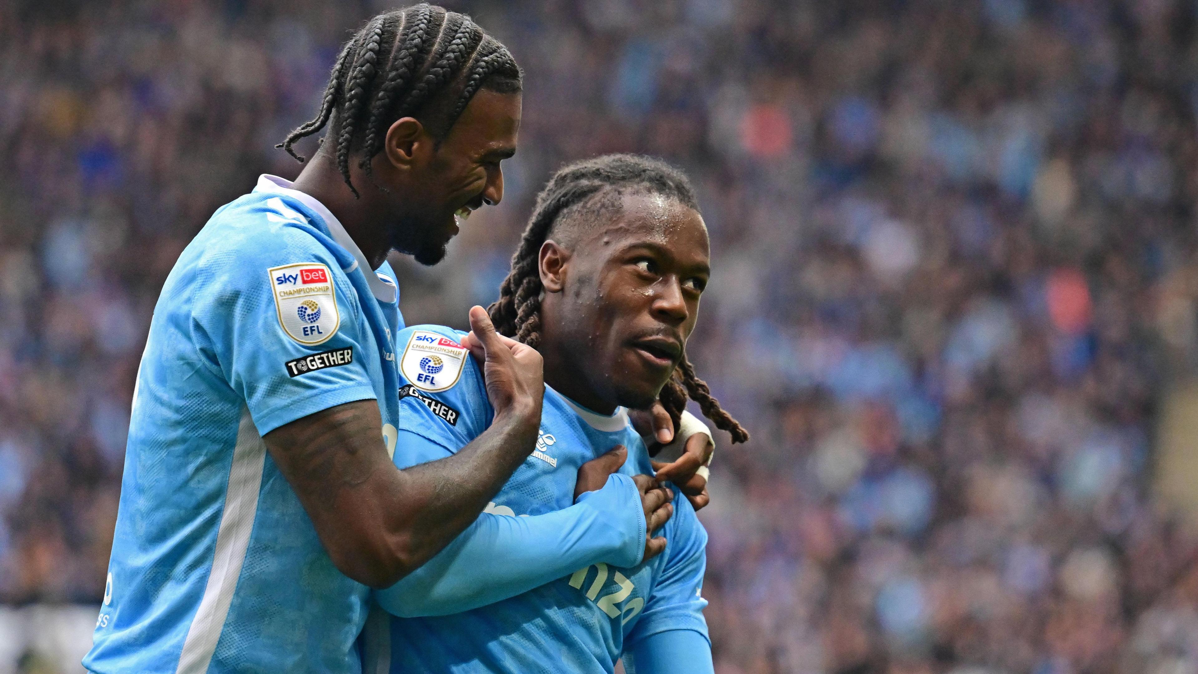 Coventry attackers Brandon Thomas-Asante and Haji Wright 