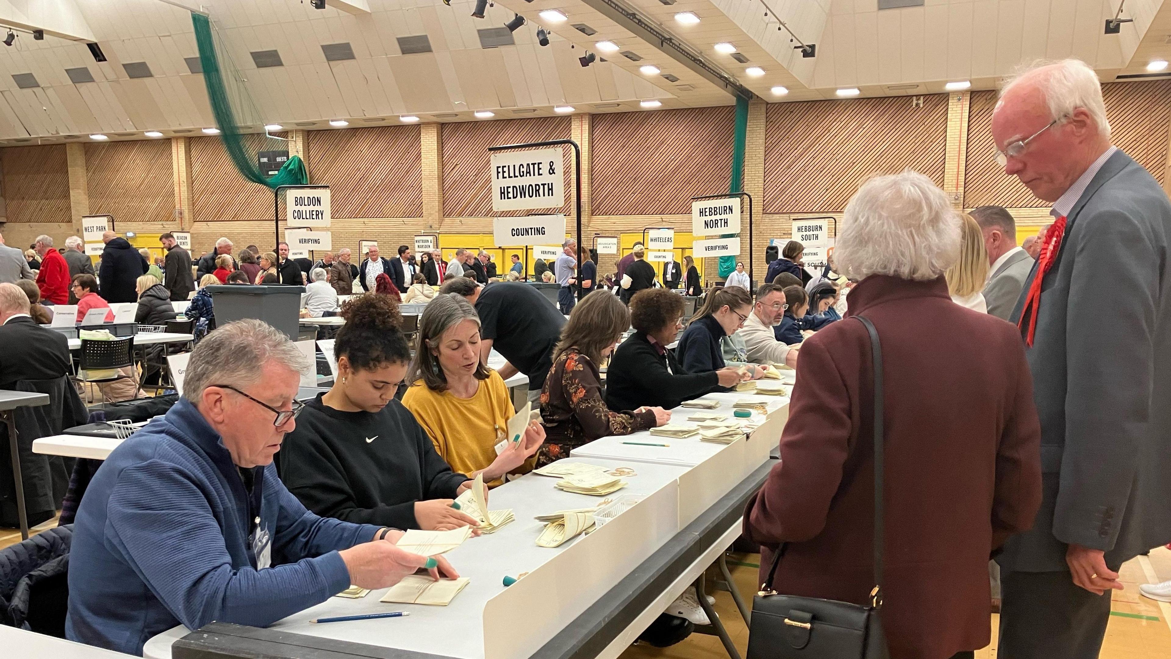 South Tyneside election count