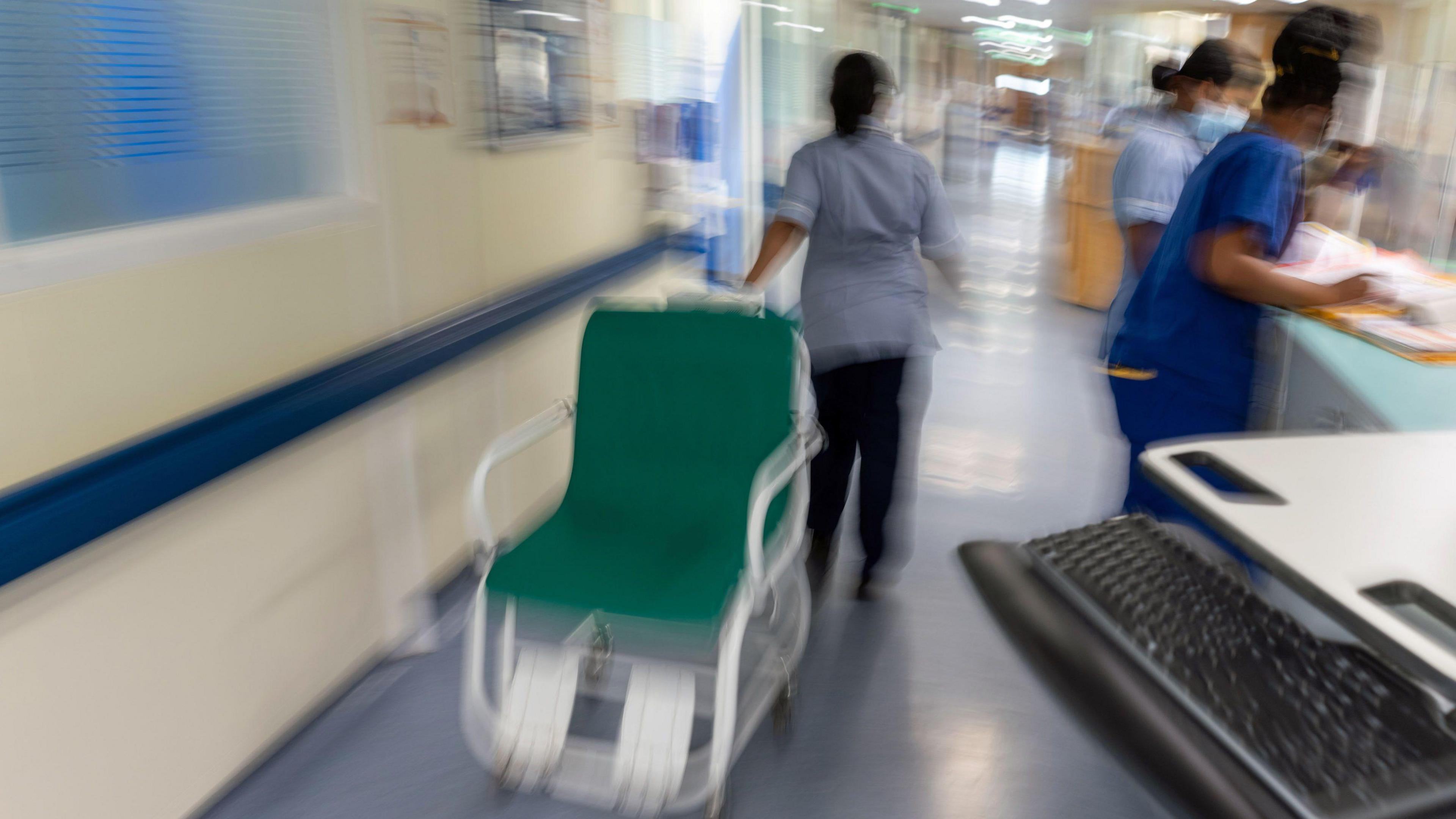 A stock image of medical staff in a hospital